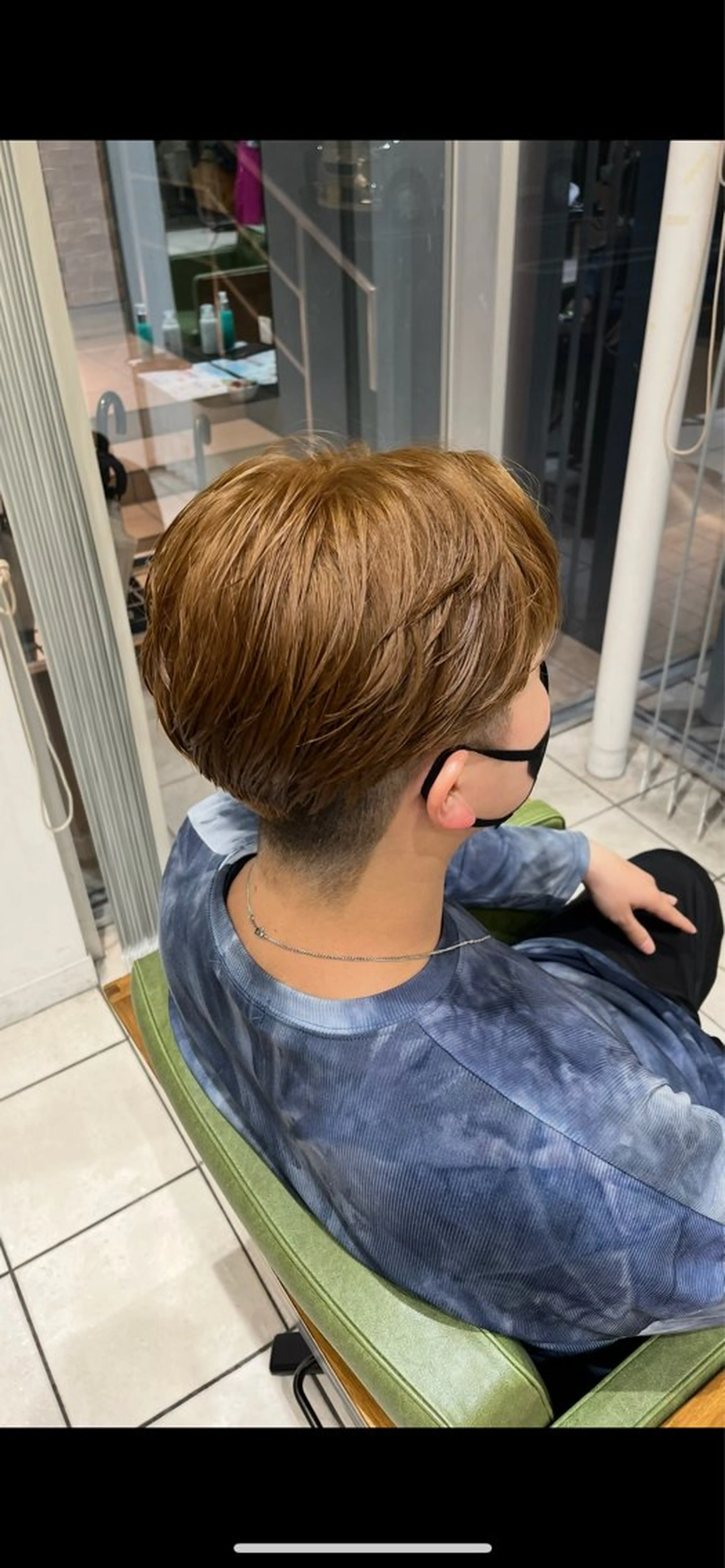 カラー メンズ ヘアカラー ふかや まりかのヘアスタイル