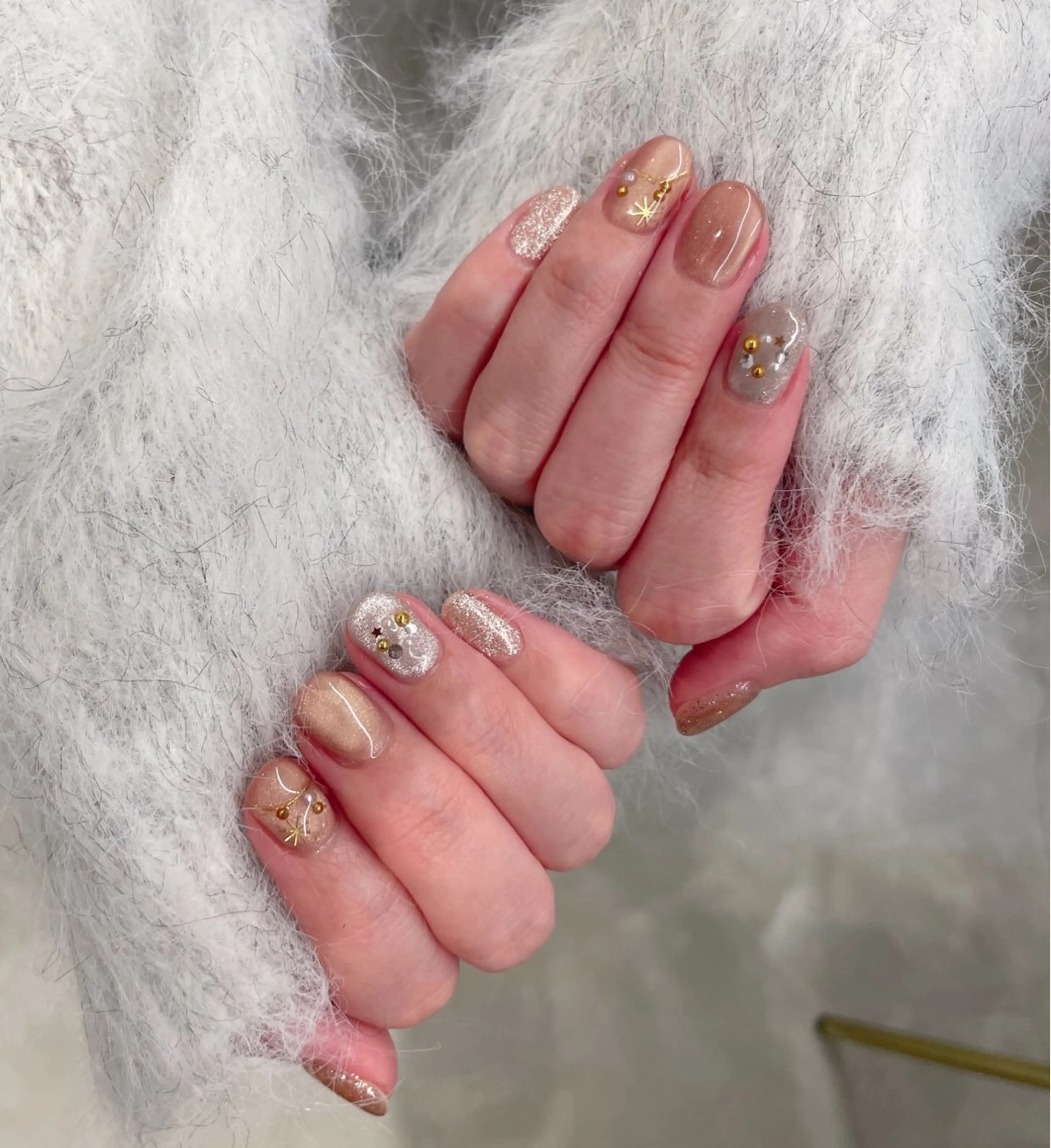 ネイル 冬ネイル クリスマス さき🌼 堺筋本町ネイルサロンのネイルデザイン