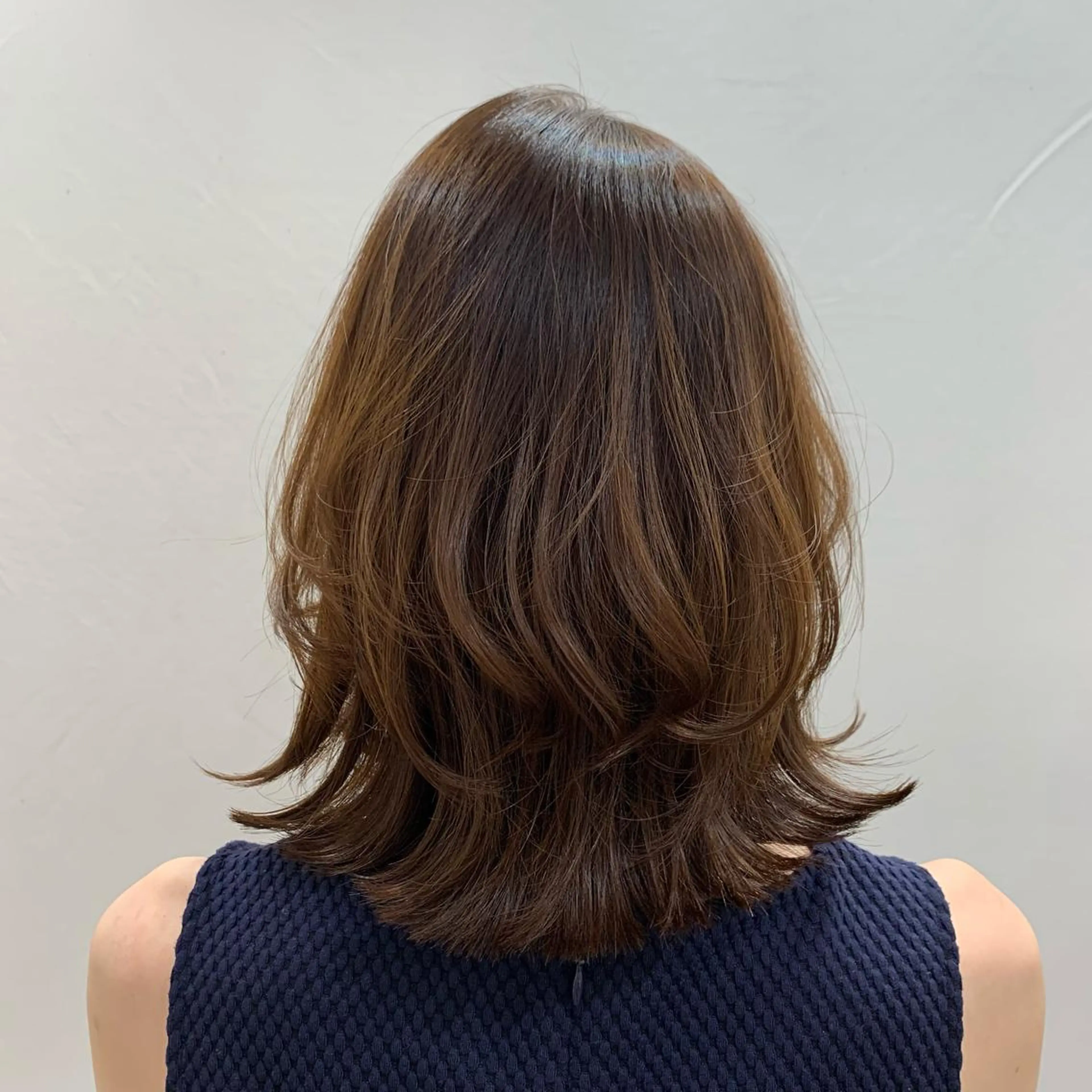 ミディアム レイヤーカット 和氣 将人のヘアスタイル