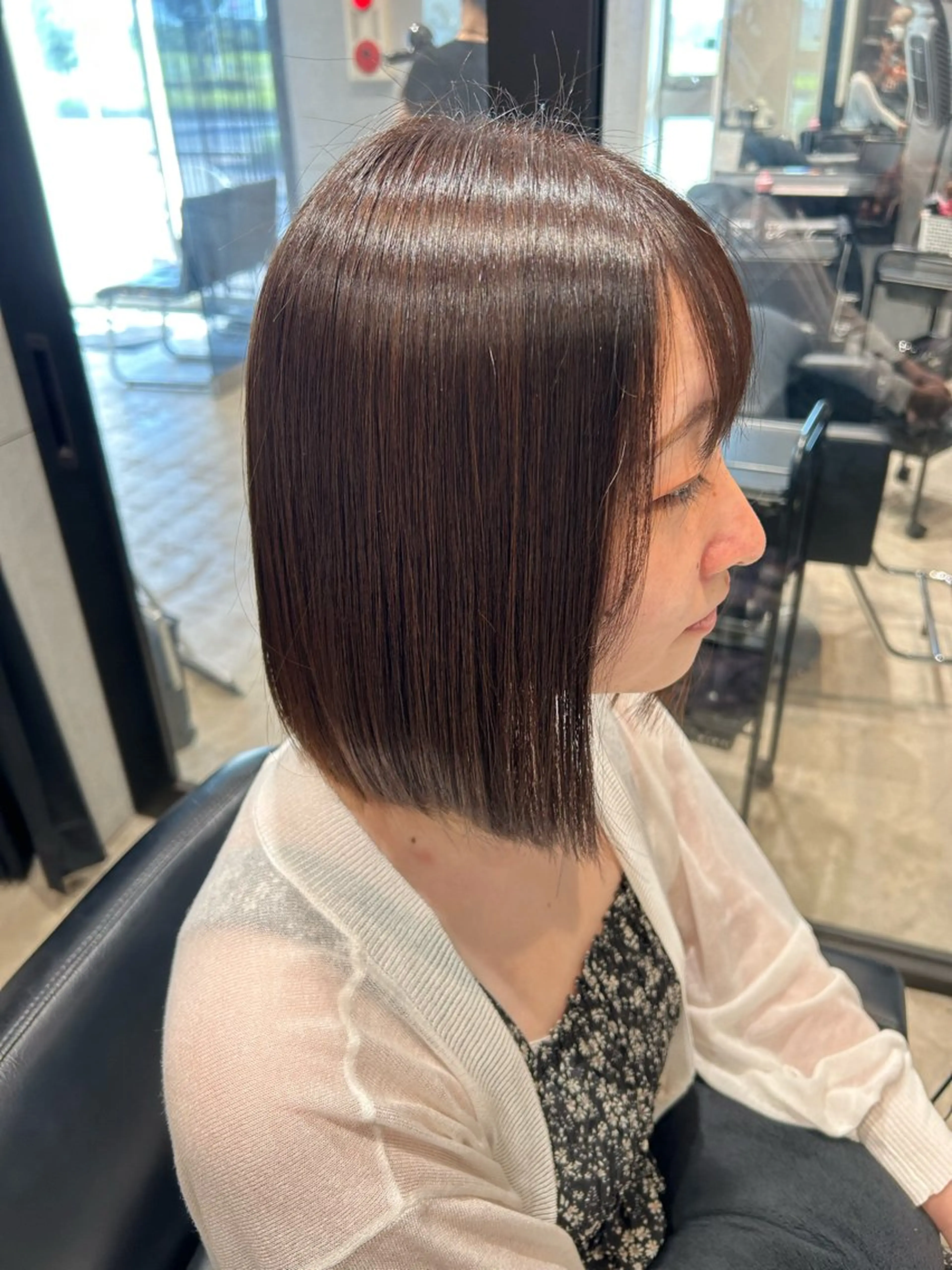 ショート カット ヘアカラー 縮毛矯正 Erina /髪質改善/艶髪🩵のヘアスタイル