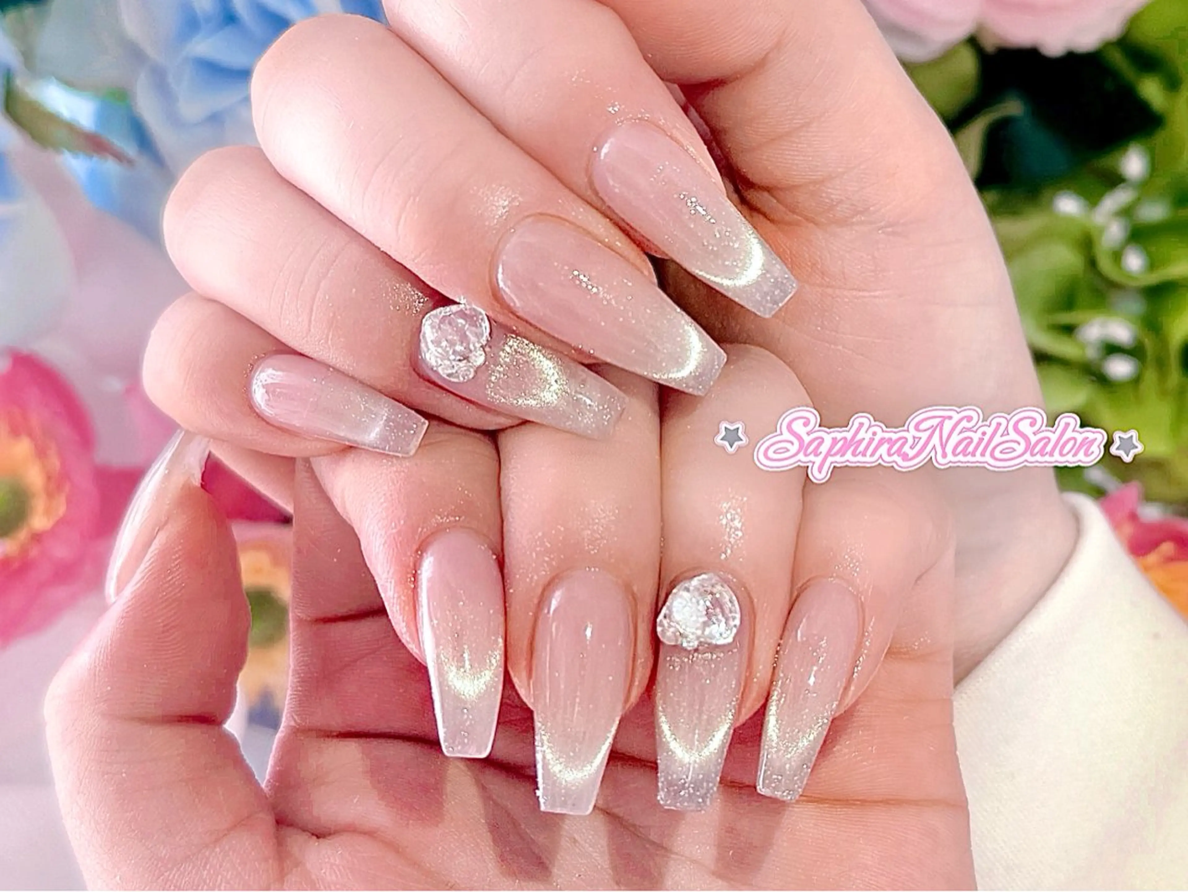 カラー ハンドネイル Saphiraネイル サロン錦糸町のネイルデザイン