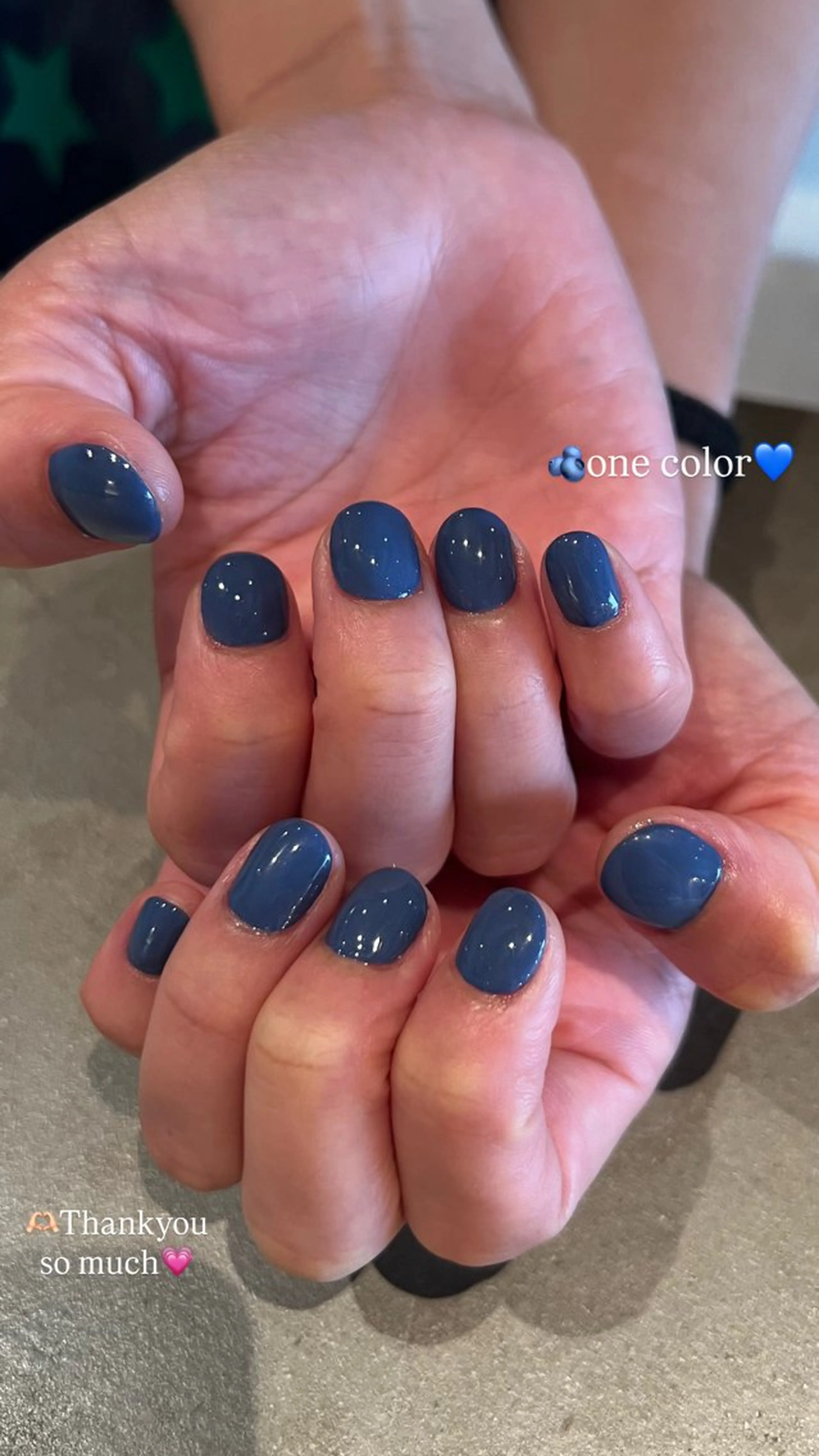 ネイル ブルー ハンドネイル ウエチ ノリカ🐸のネイルデザイン