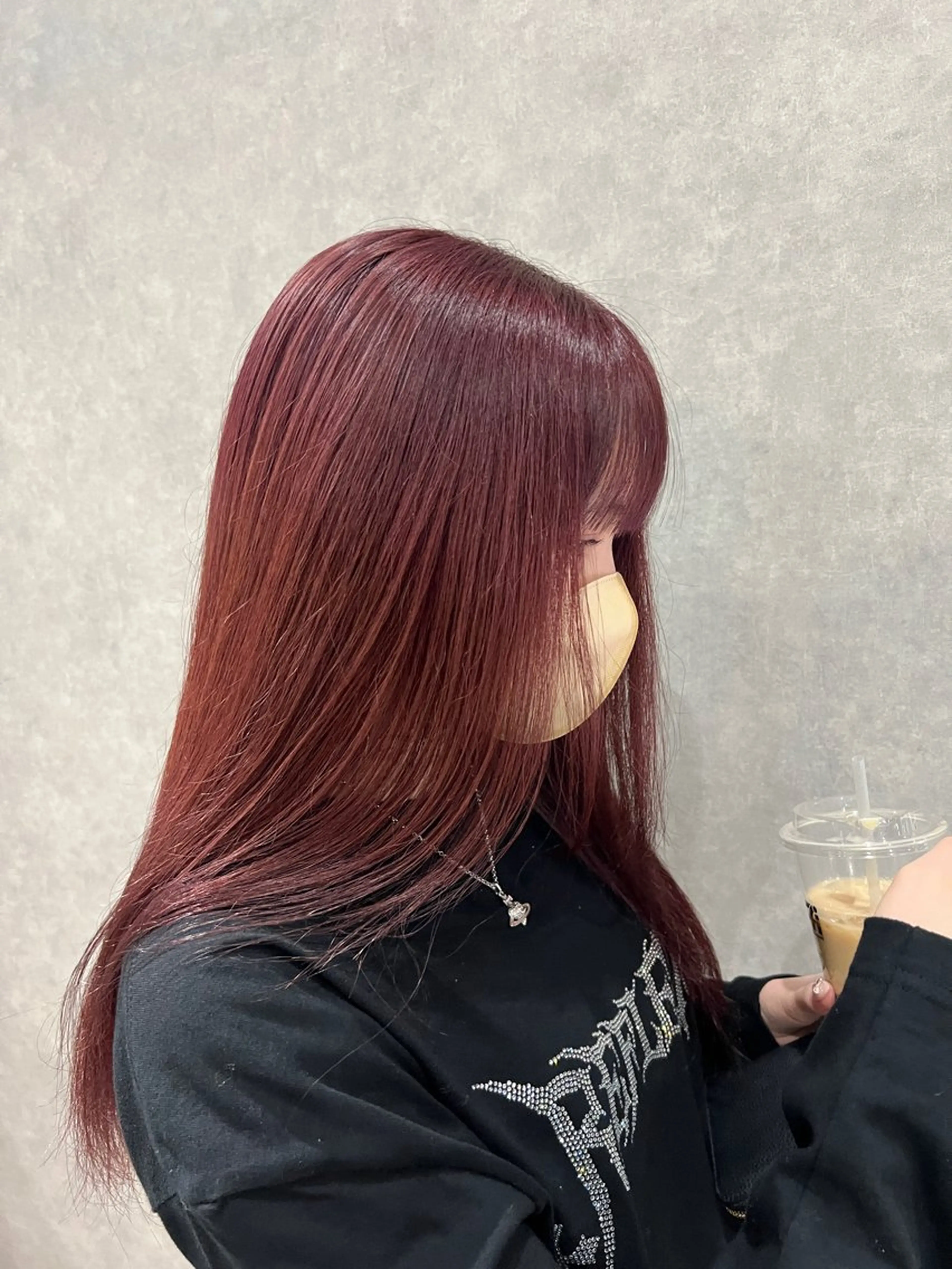 セミロング ヘアカラー 【レイヤー/透明感/ ハイトーン】Rionのヘアスタイル