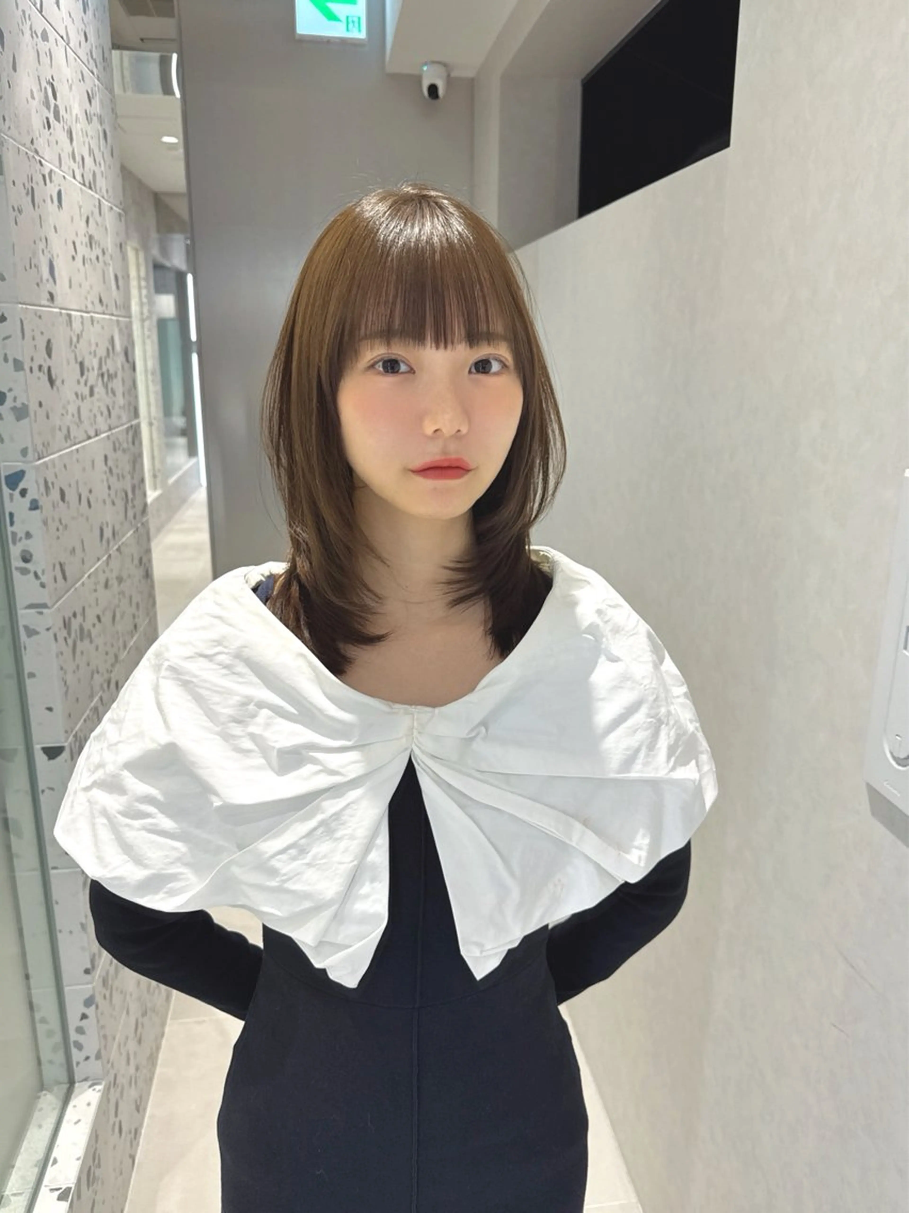 ミディアム カラー カット ヘアカラー トリートメント 矢野 晃平のヘアスタイル