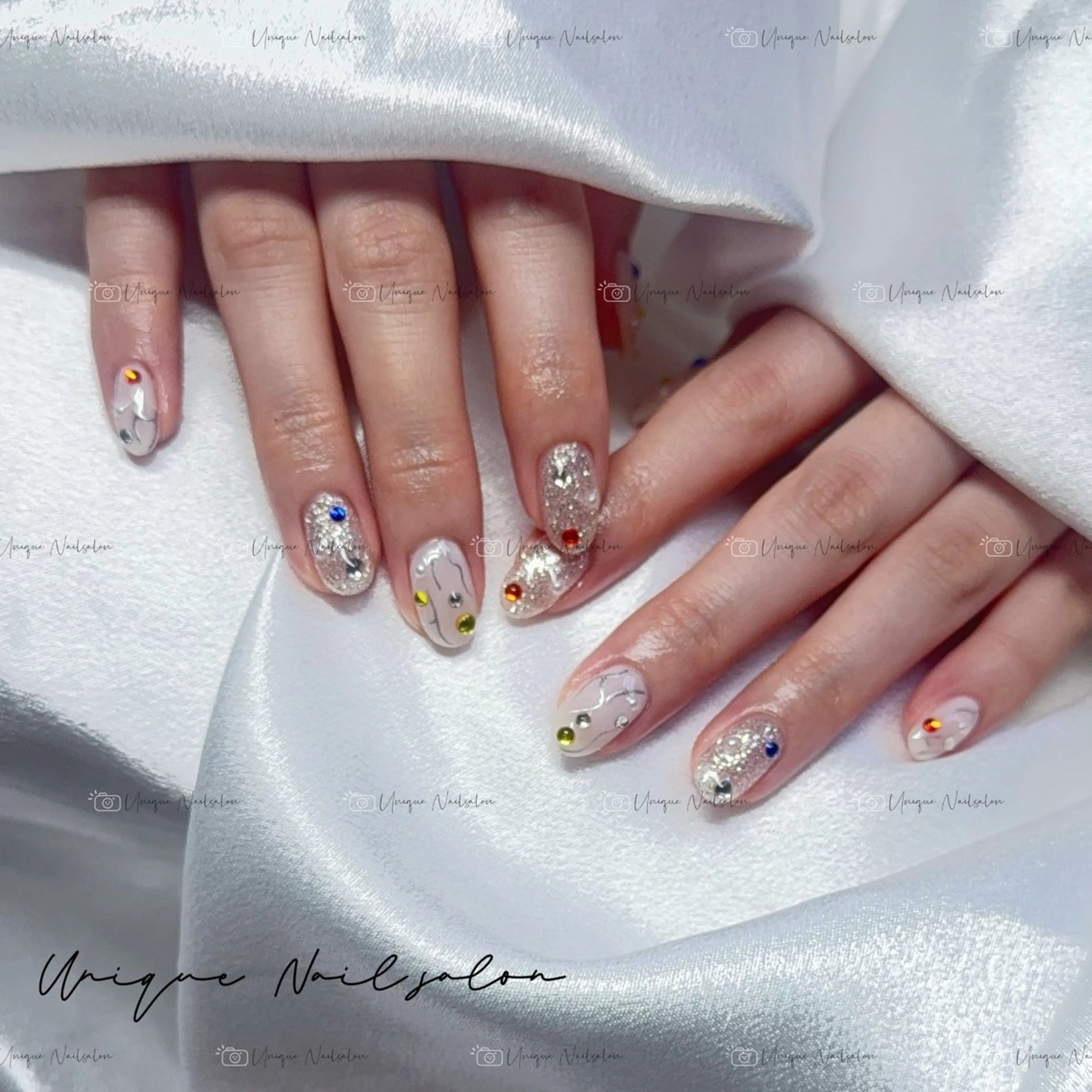 ネイル ハンドネイル ハンドケア UniqueNail 長さだし専門店のネイルデザイン