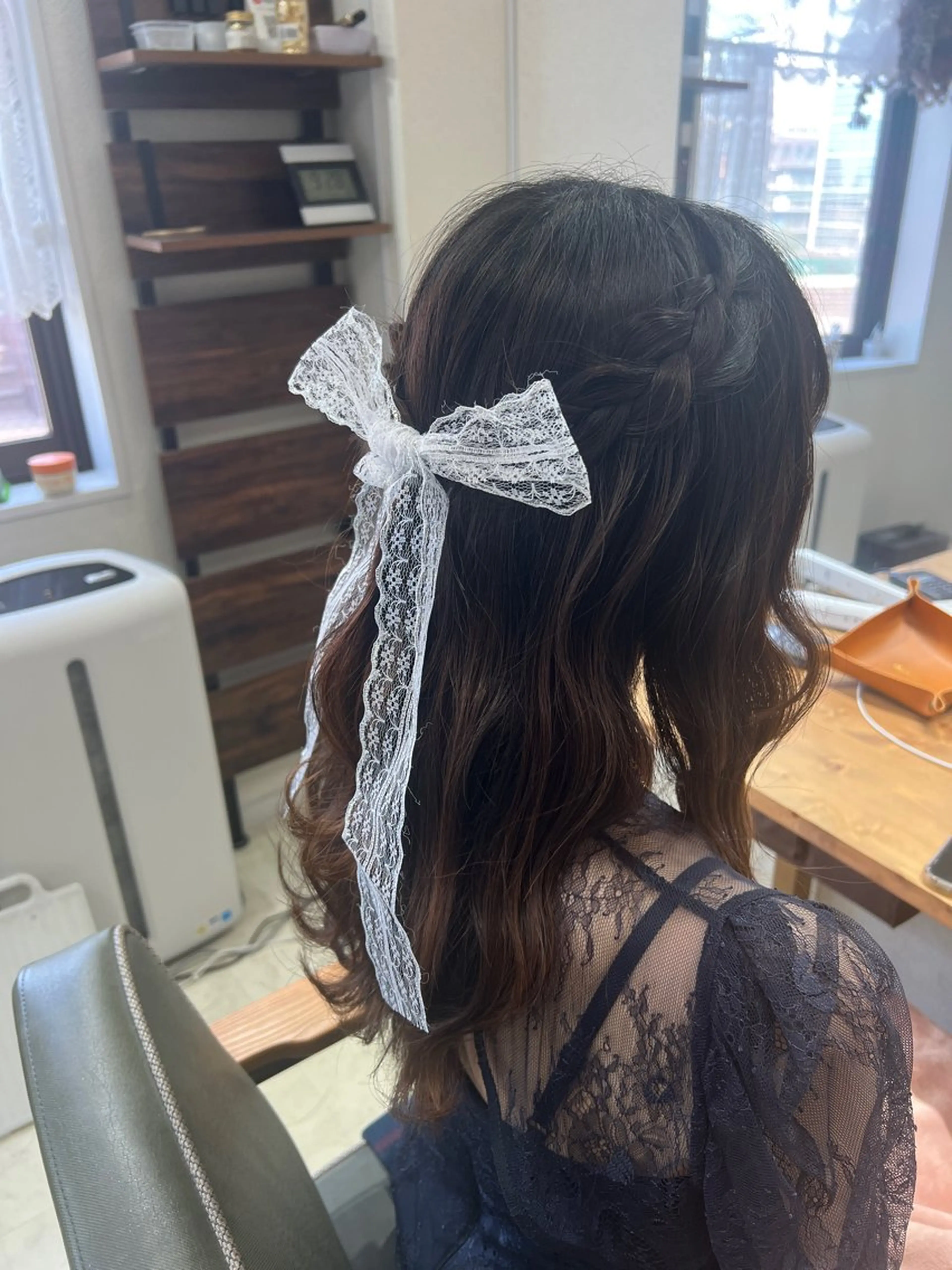 ロング ヘアアレンジ ハーフアップ 山室 敬義のヘアスタイル