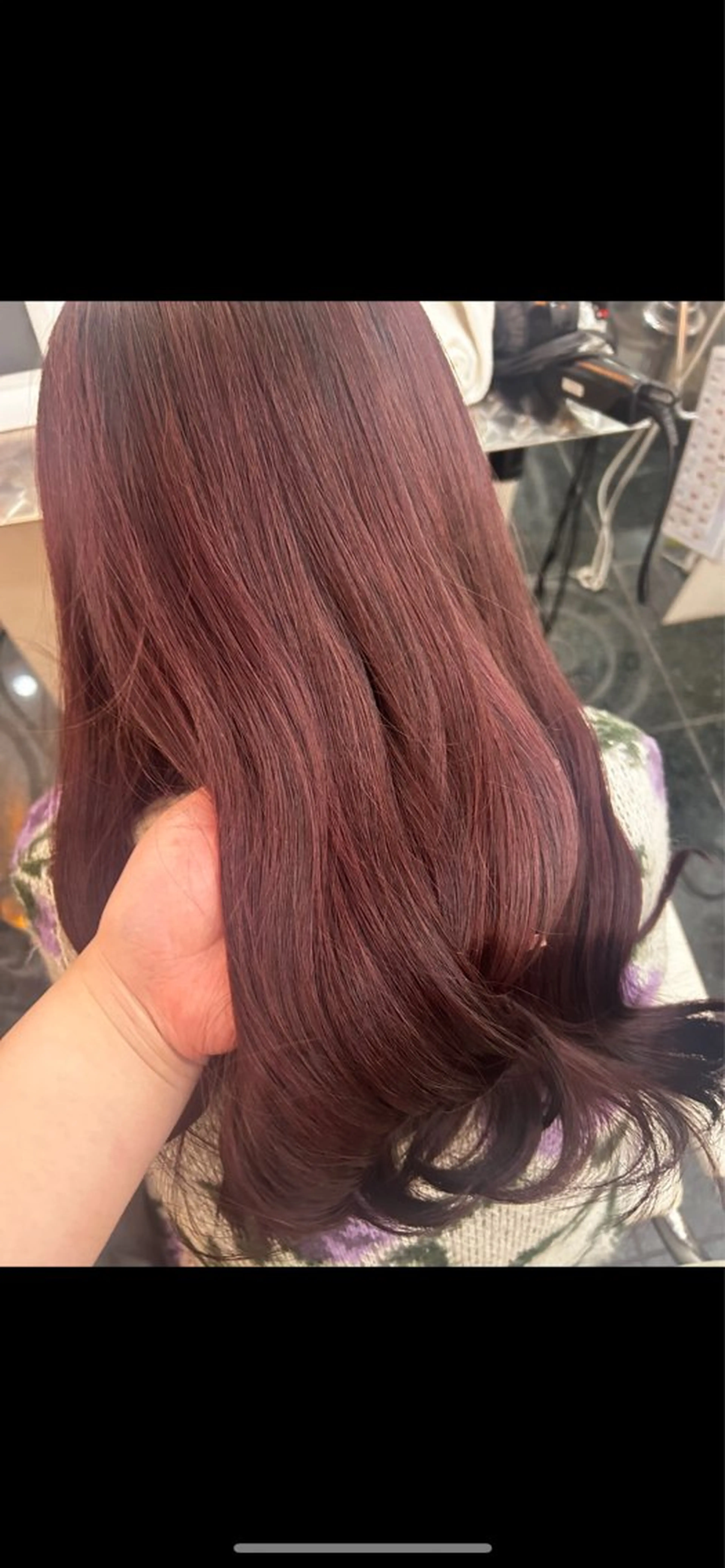 ロング カラー レッドカラー ヘアカラー ガーリー×韓国🎀 ⟡.·天野結良⟡.·のヘアスタイル