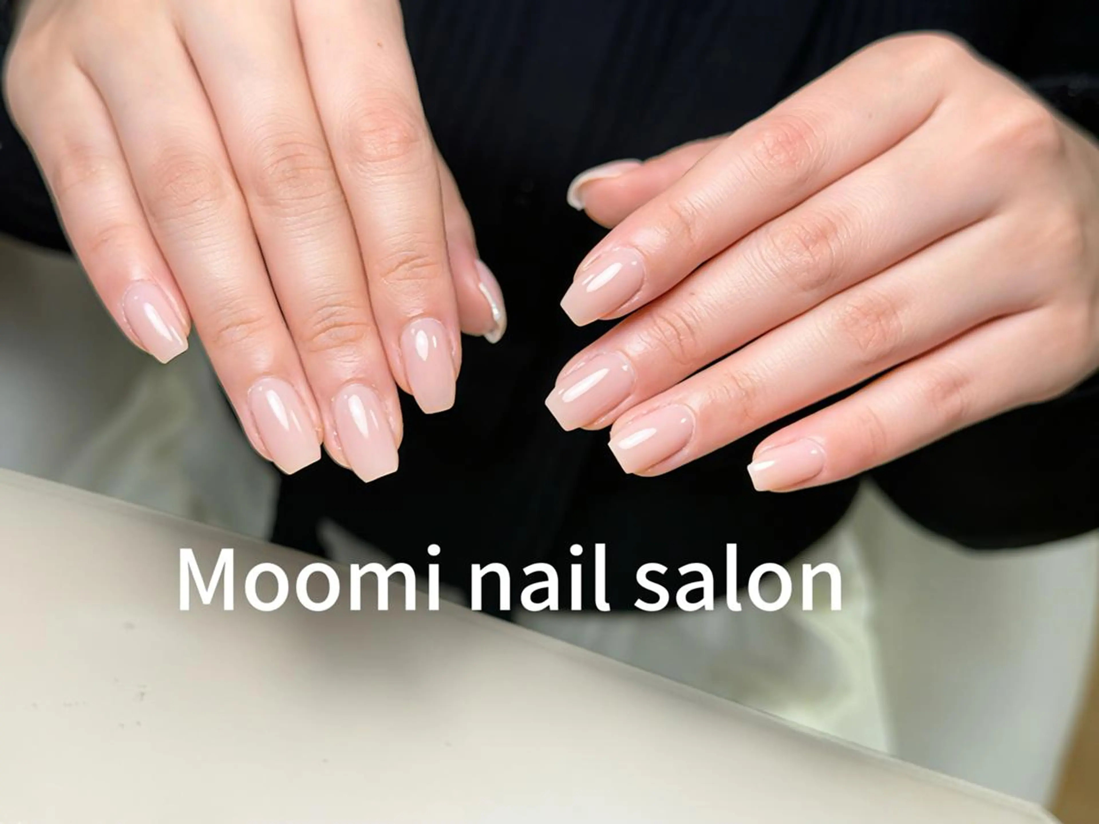 ショート ハンドネイル 長さだし専門 Moominのネイルデザイン