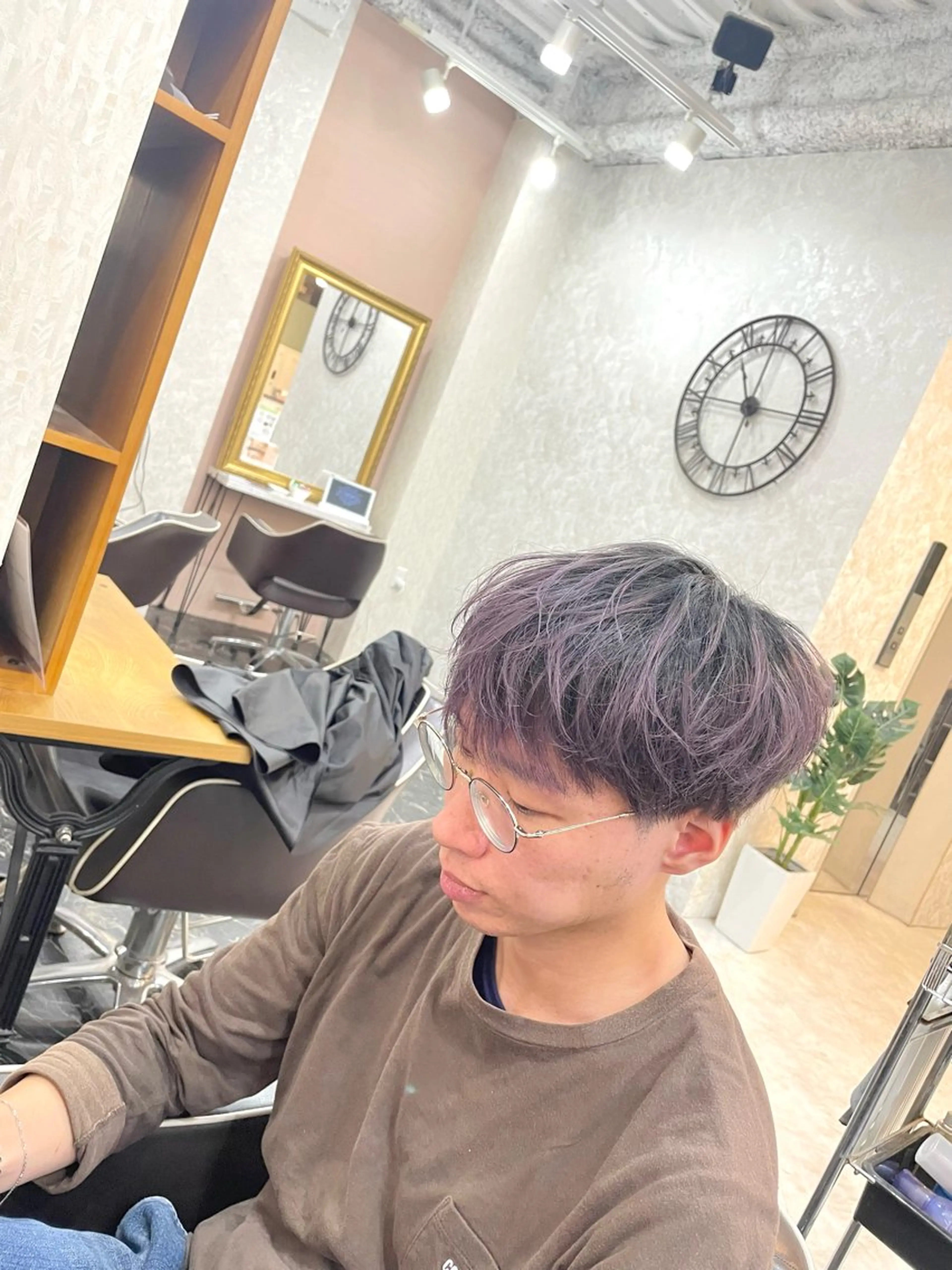 メンズ カット ヘアカラー 亀川蓮 Agu hairのヘアスタイル