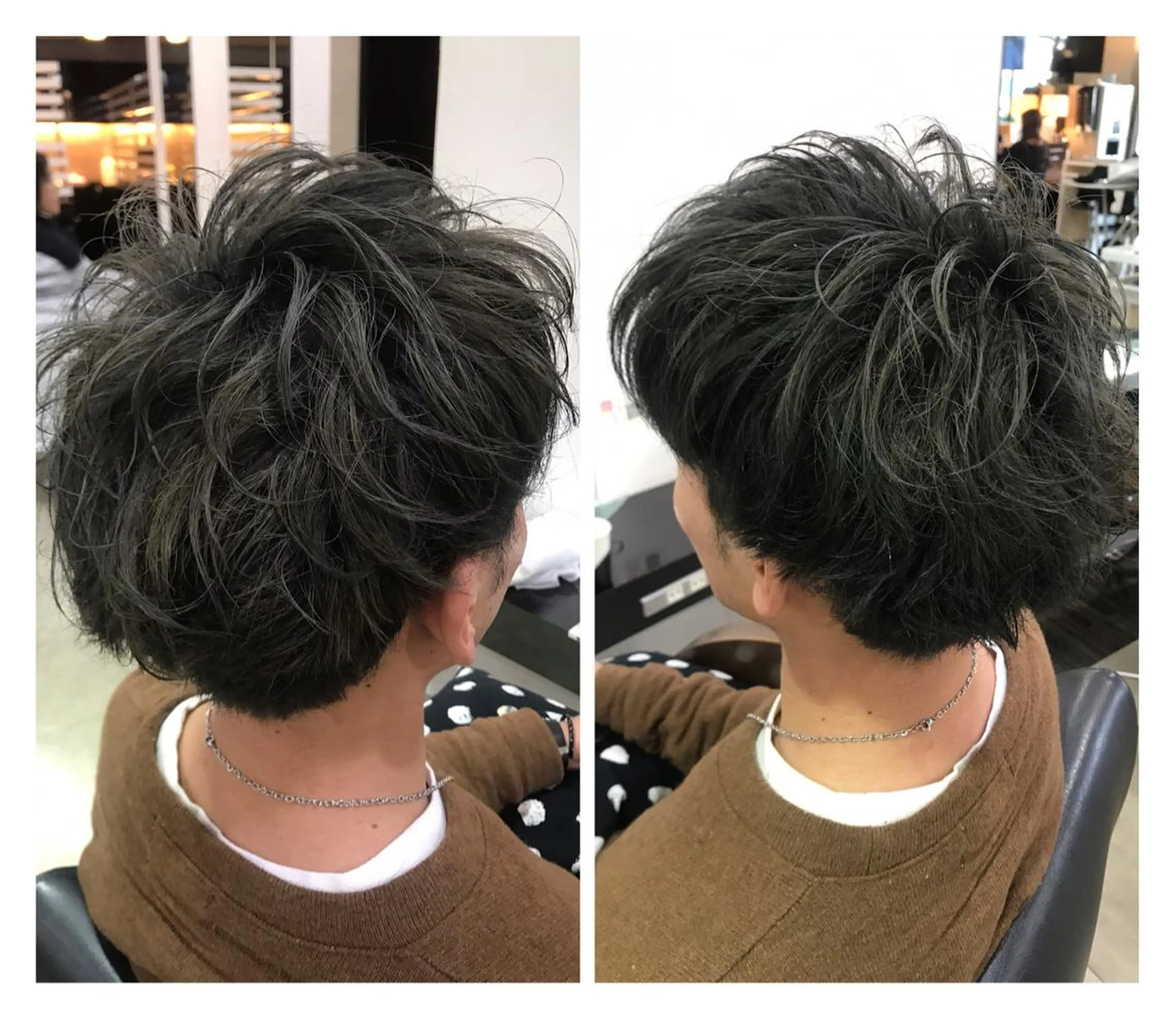ショート メンズ アッシュ 烏山 達也のヘアスタイル
