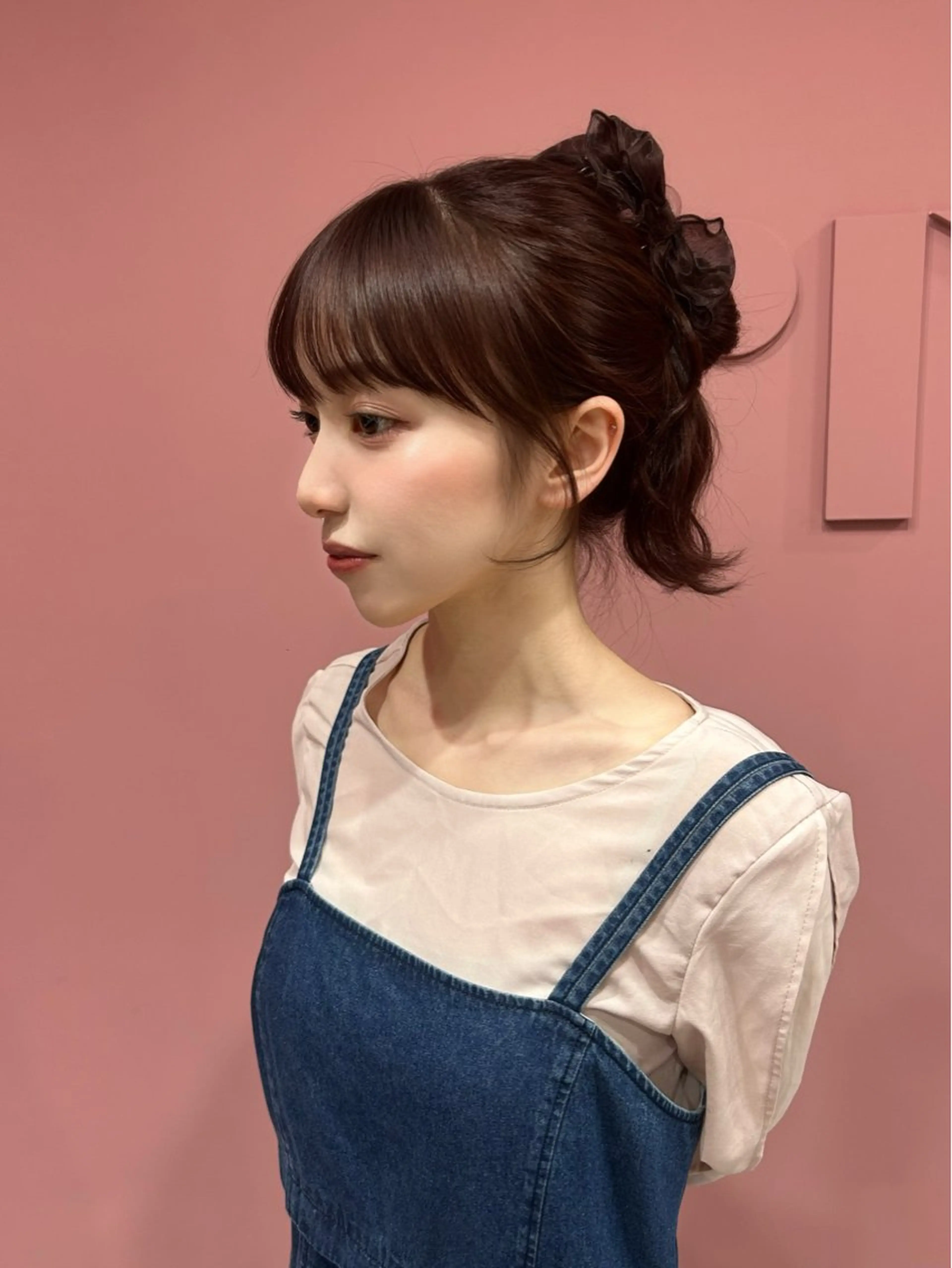 ロング 顔周りカット カット ヘアカラー 透明感カラー♡ 原宿美容室￤Rinaのヘアスタイル