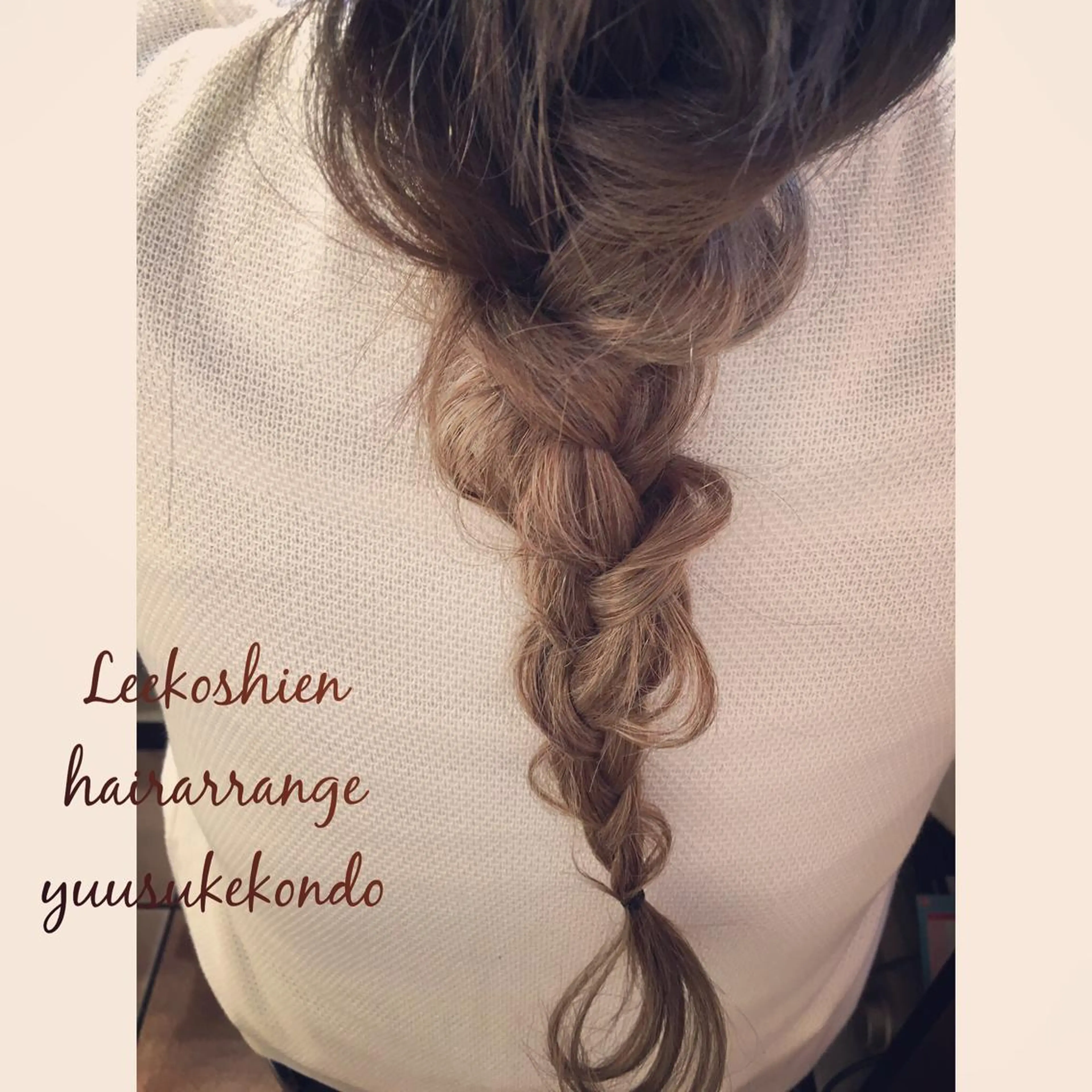 セミロング ロング ヘアアレンジ エクステ _WHITE高槻店 yusukeのヘアスタイル