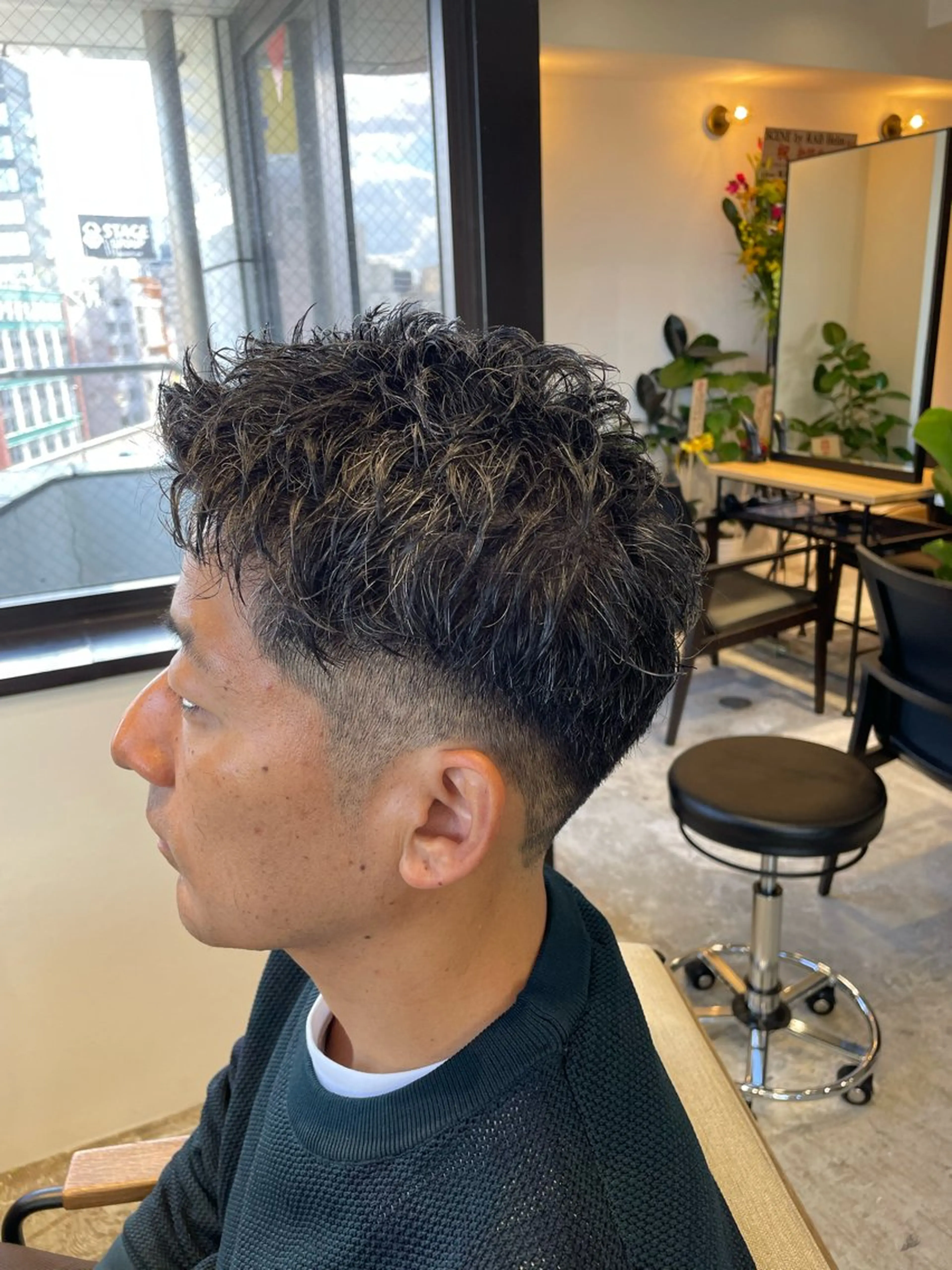 ショート ショートヘア メンズパーマ梅田 ・川副史晶のヘアスタイル