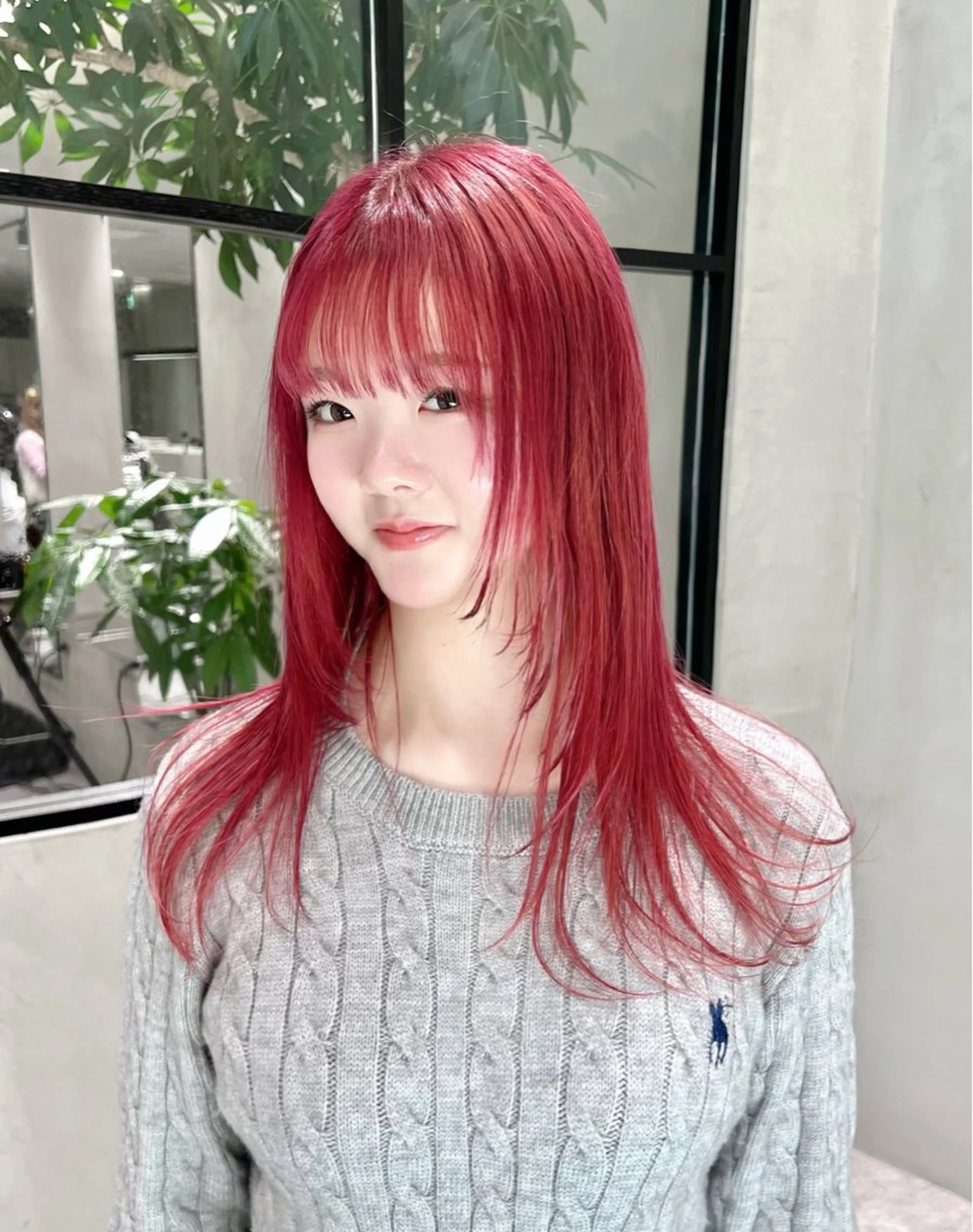 ロング ハイトーン/レイヤー カット岩田健斗/新宿のヘアスタイル