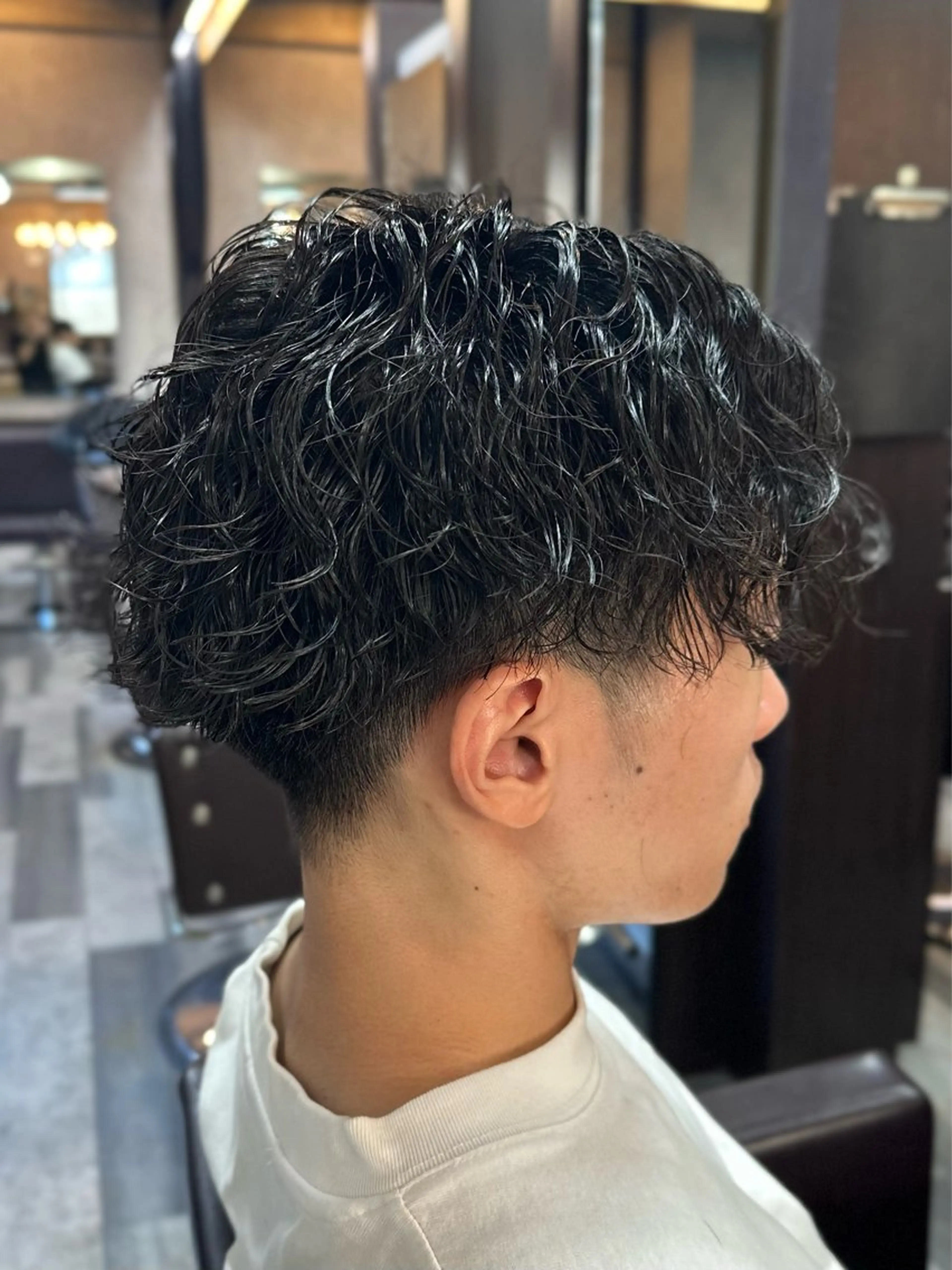 ショート パーマ メンズ 井上 武輝のヘアスタイル