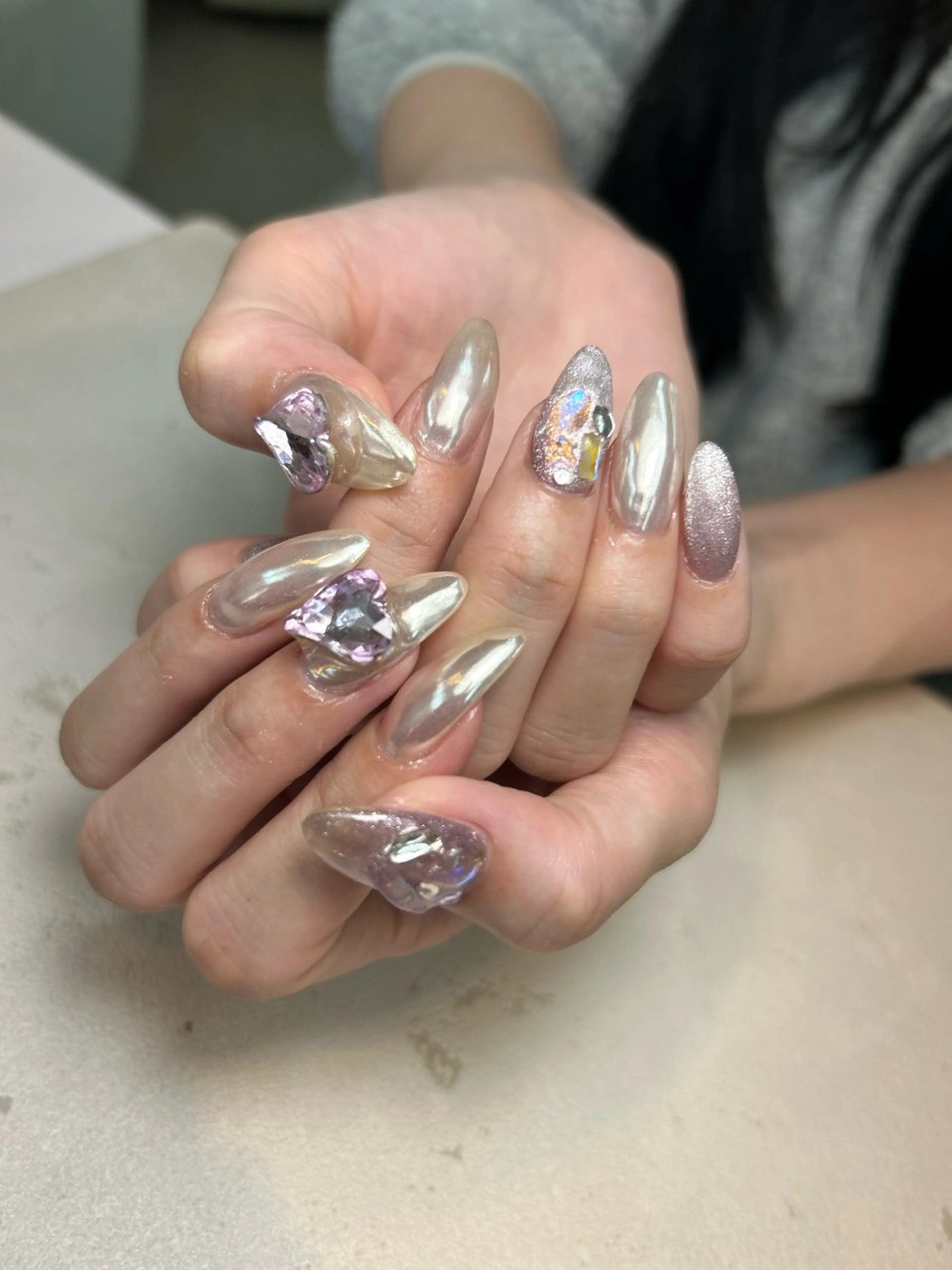 ネイル ワンホンネイル 東十条muumii ネイルまつ毛のネイルデザイン