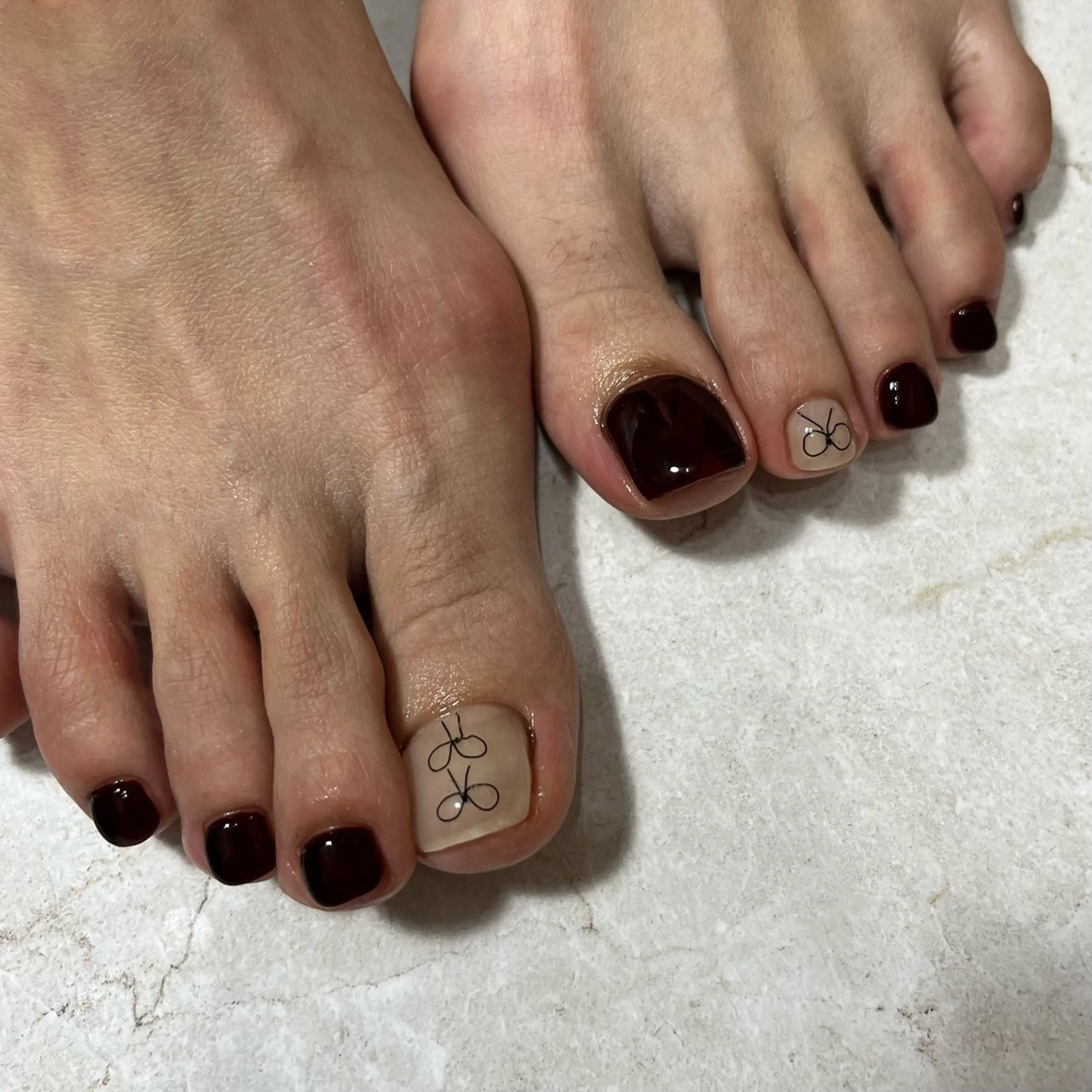 ネイル アートネイル グリーン フットネイル vegh.所属・vegh. nail/阿波座のネイルデザイン