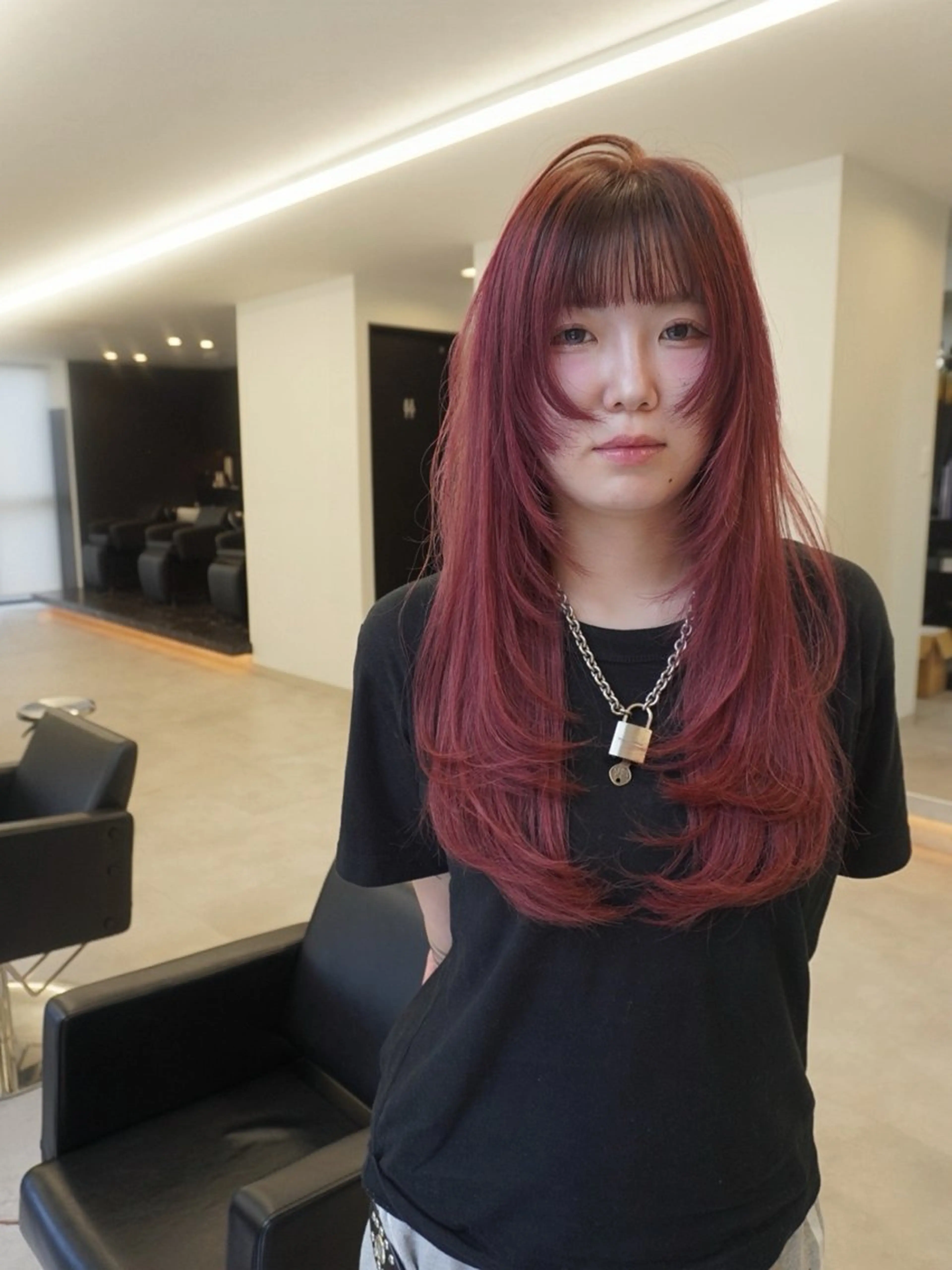 ロング カット ヘアカラー エクステ 谷村 龍之輔のヘアスタイル