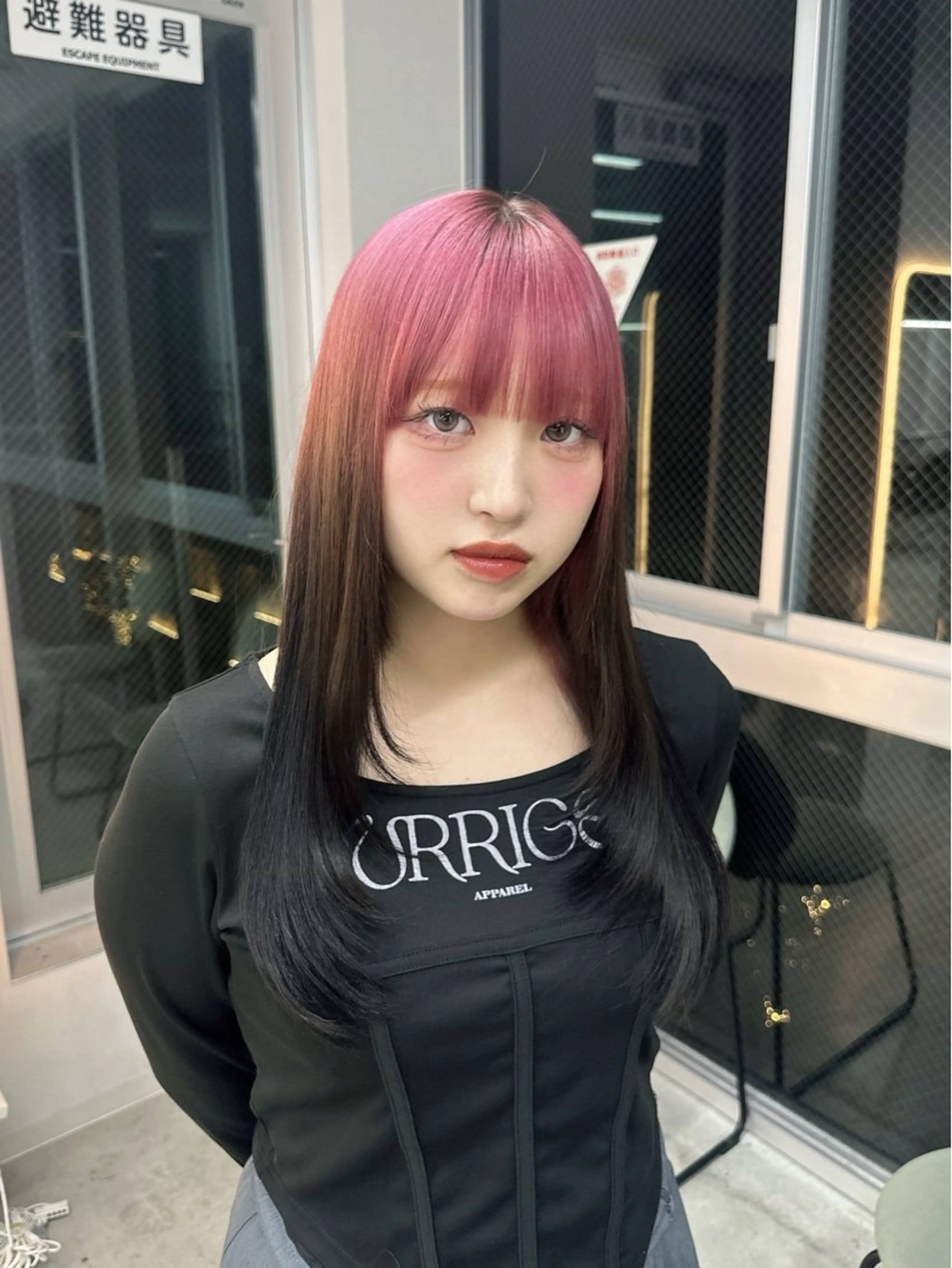 ロング カラー カット ヘアカラー トリートメント GiseL博多 HiROEのヘアスタイル