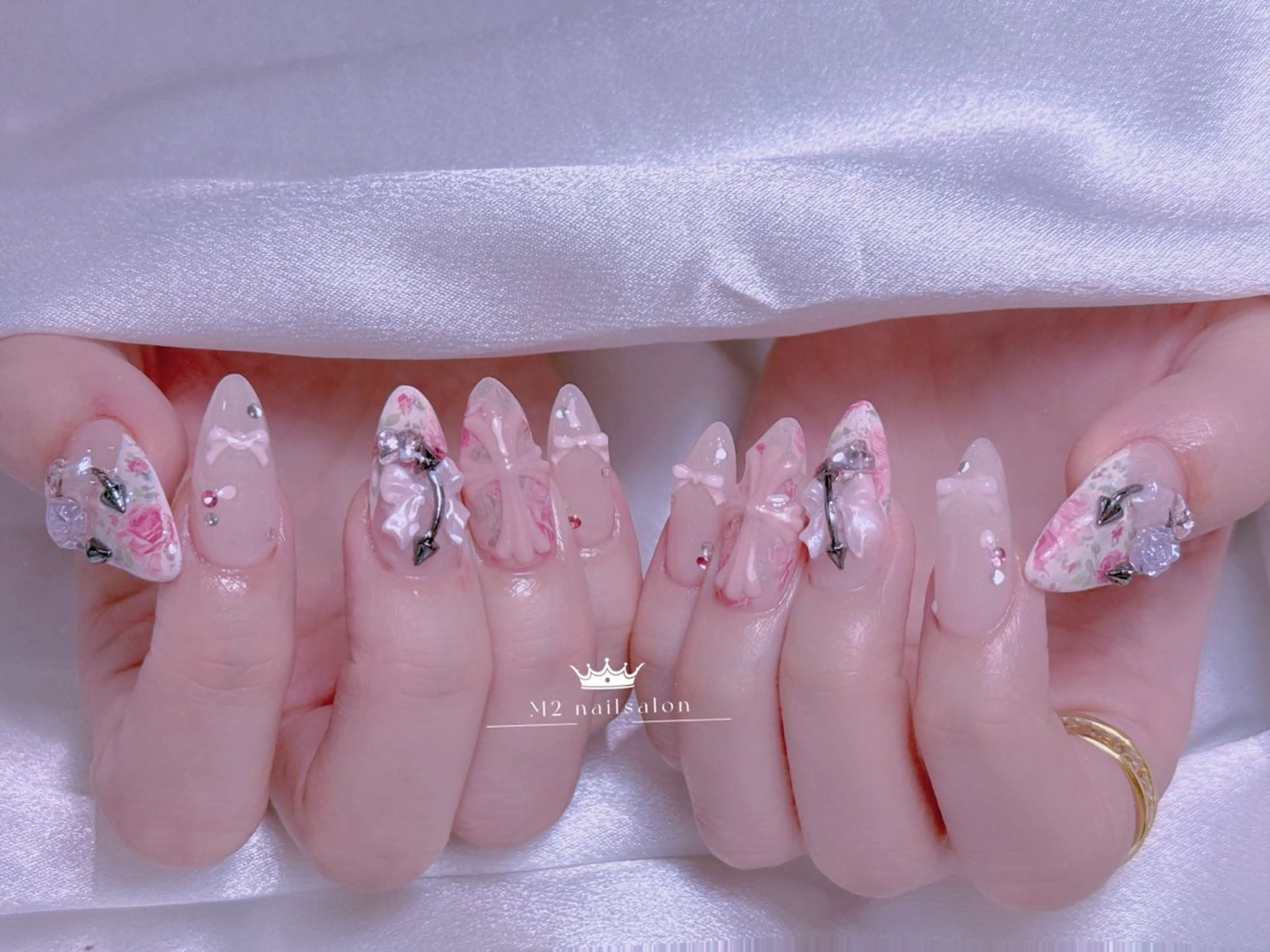 ネイル ハンドネイル 長さだし専門店 M2　rikaのネイルデザイン