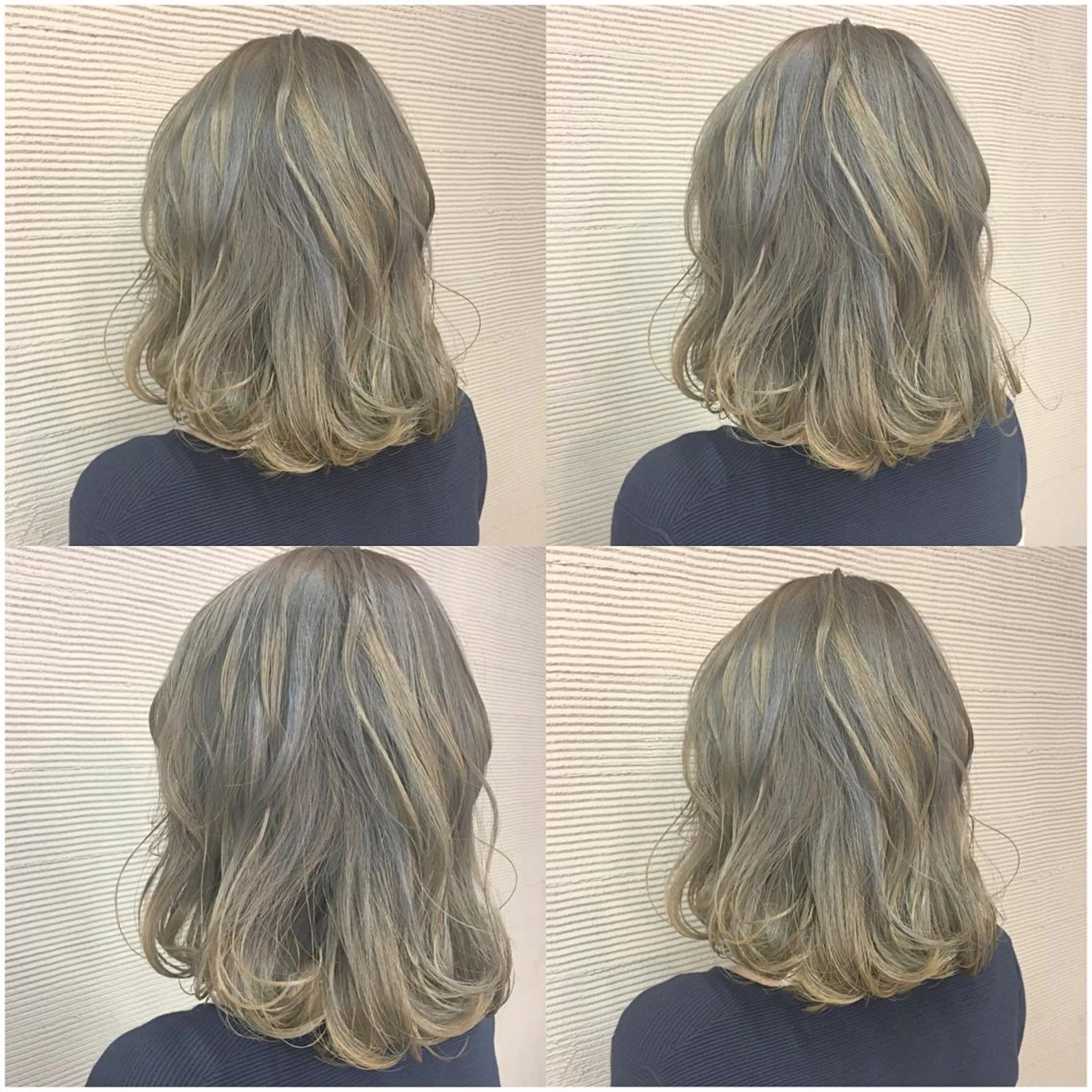 ミディアム カラー パーマ ヘアアレンジ グラデーションカラー ハイライトカラー 外国人風カラー ハイライト ハイトーン特化🤍 浦住のヘアスタイル