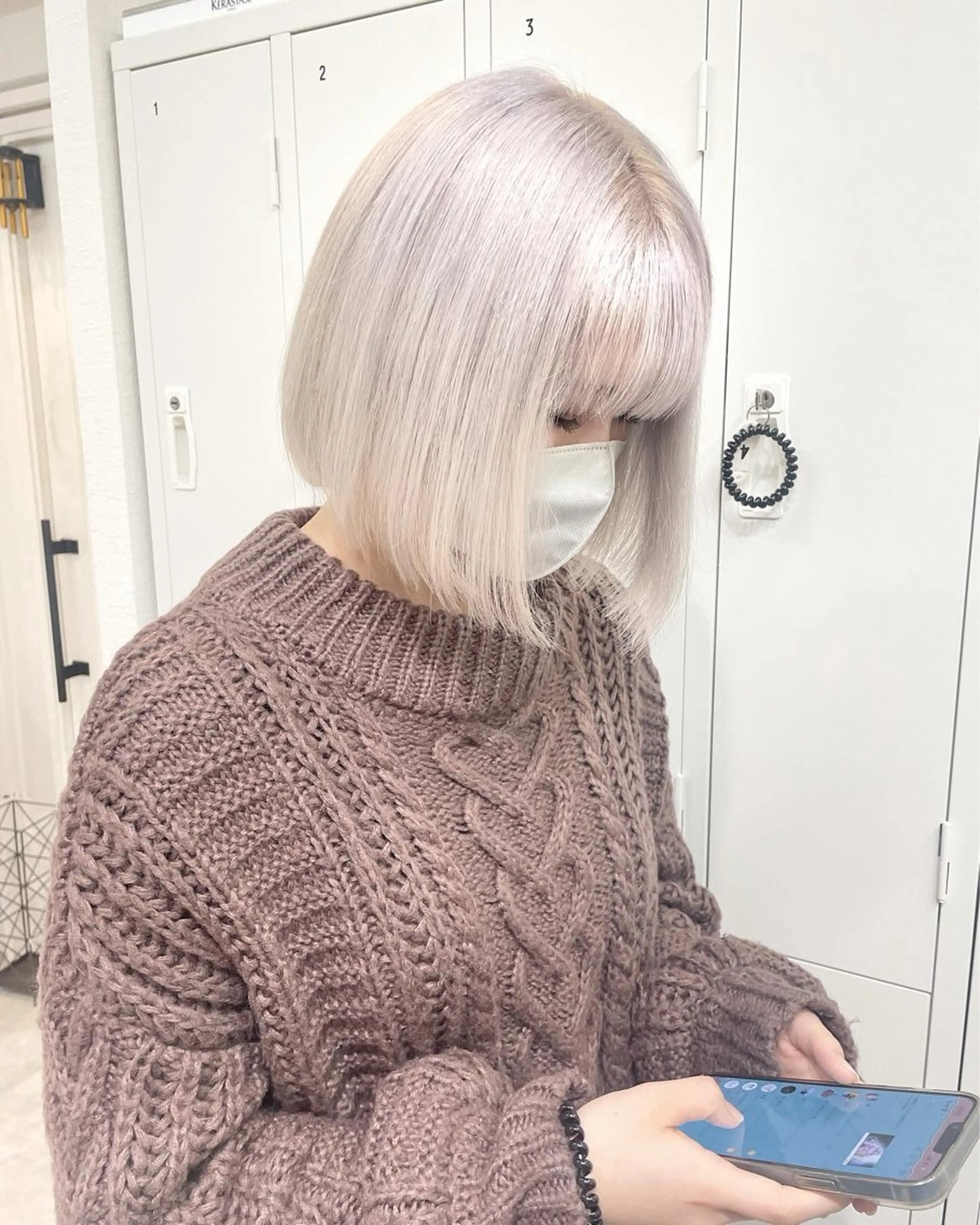 ショート カラー 田中大星 /ボブ 縮毛矯正のヘアスタイル