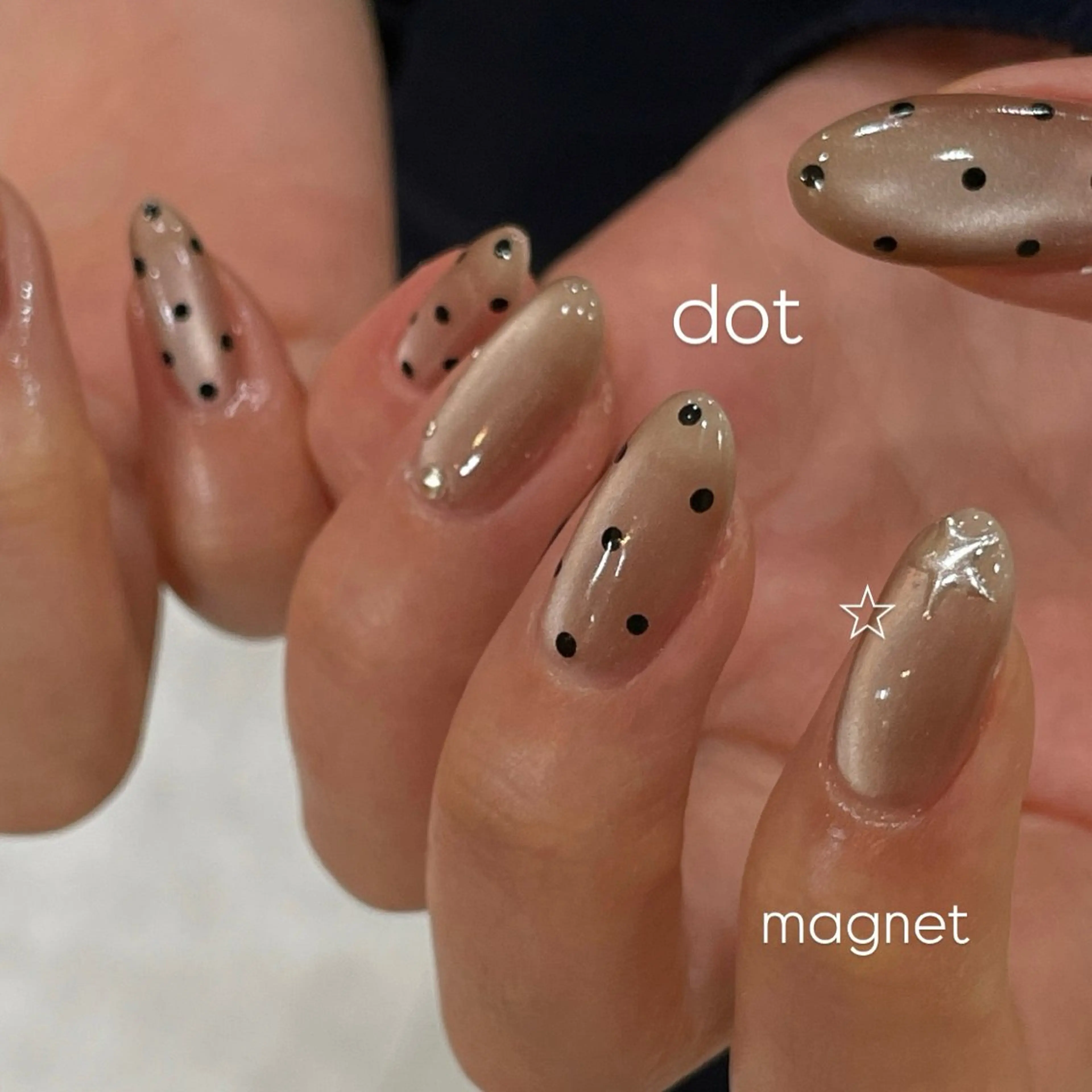 ネイル ドット マグネットネイル ハンドネイル you (ユウ)のネイルデザイン
