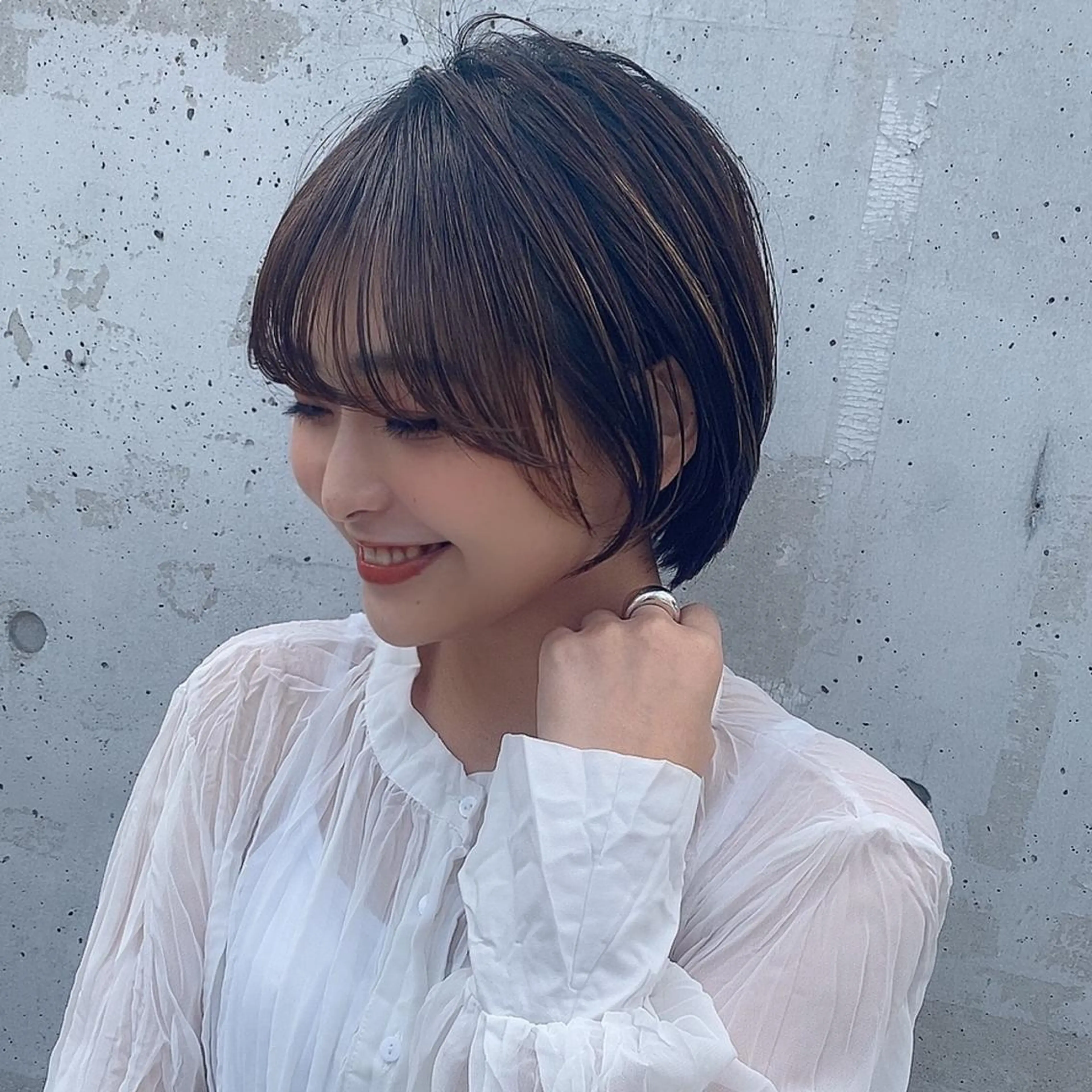 ショート カラー パーマ ヘアアレンジ ✨艶髪✨ 奈須晴香のヘアスタイル