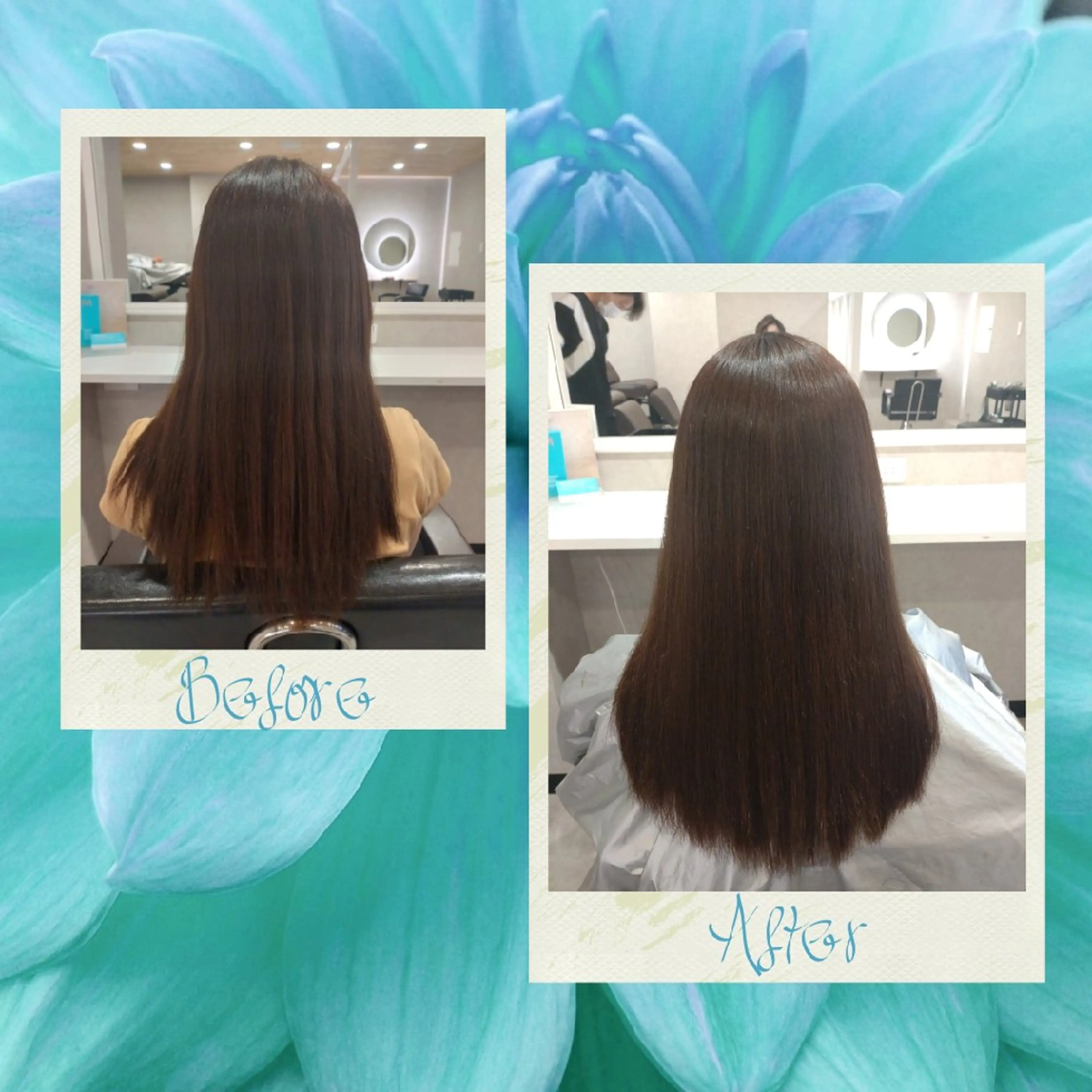 セミロング パーマ 縮毛矯正 🌺中村🌺毎日楽し くなる髪をご提案✨のヘアスタイル