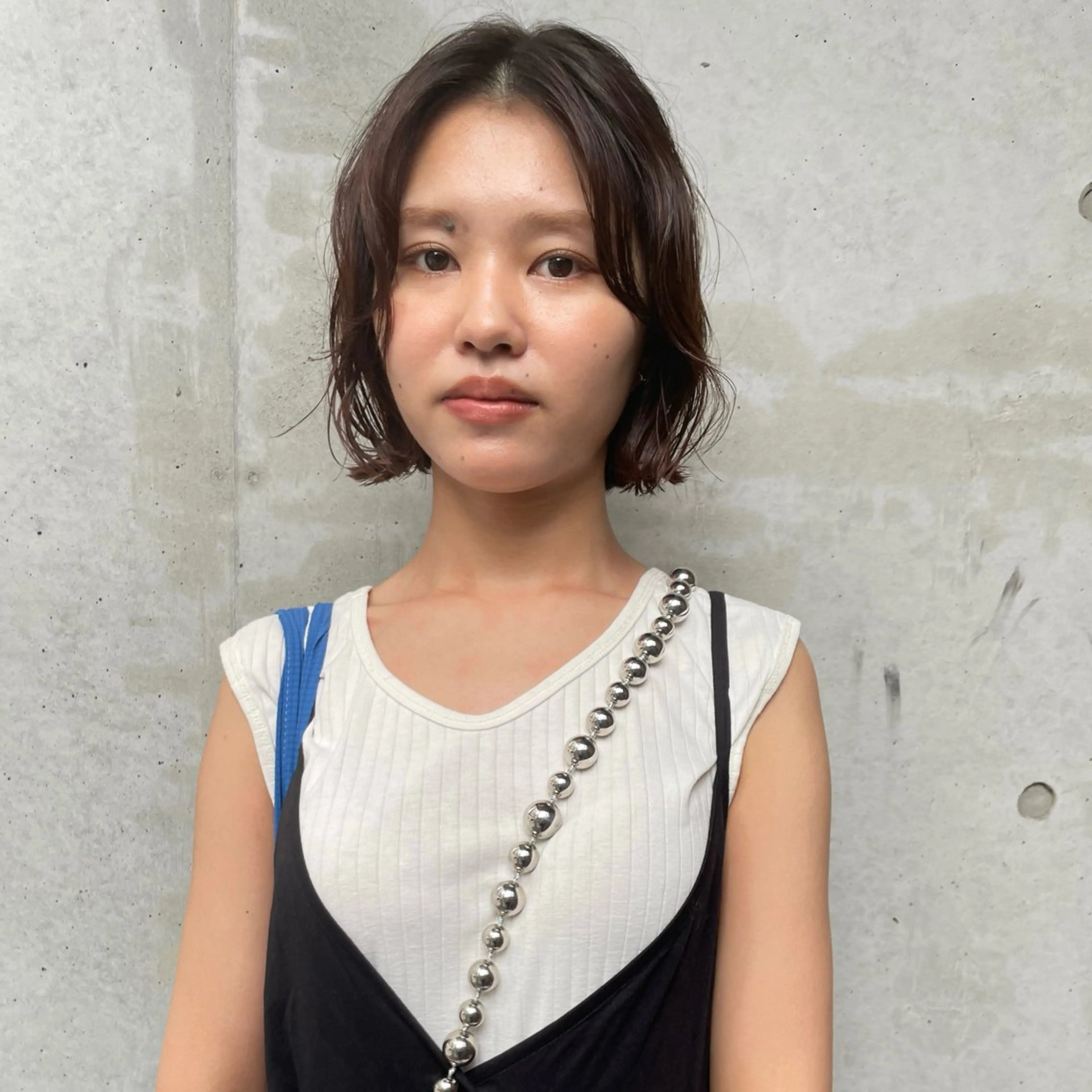 ショート カラー パーマ カット ヘアカラー パーマ ホリケ アオイのヘアスタイル