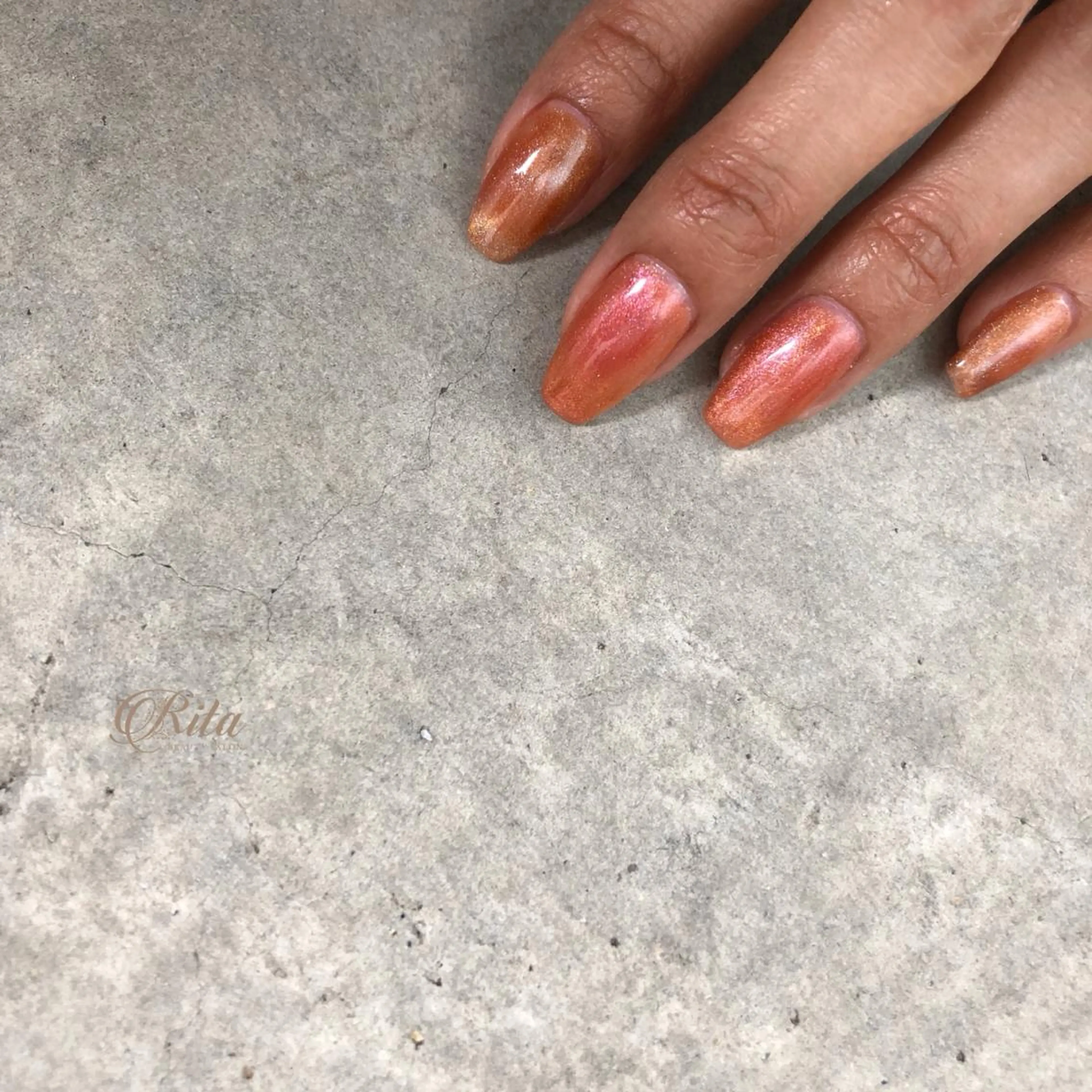 ネイル ジェルネイル マグネットネイル Rio 𓍼のネイルデザイン