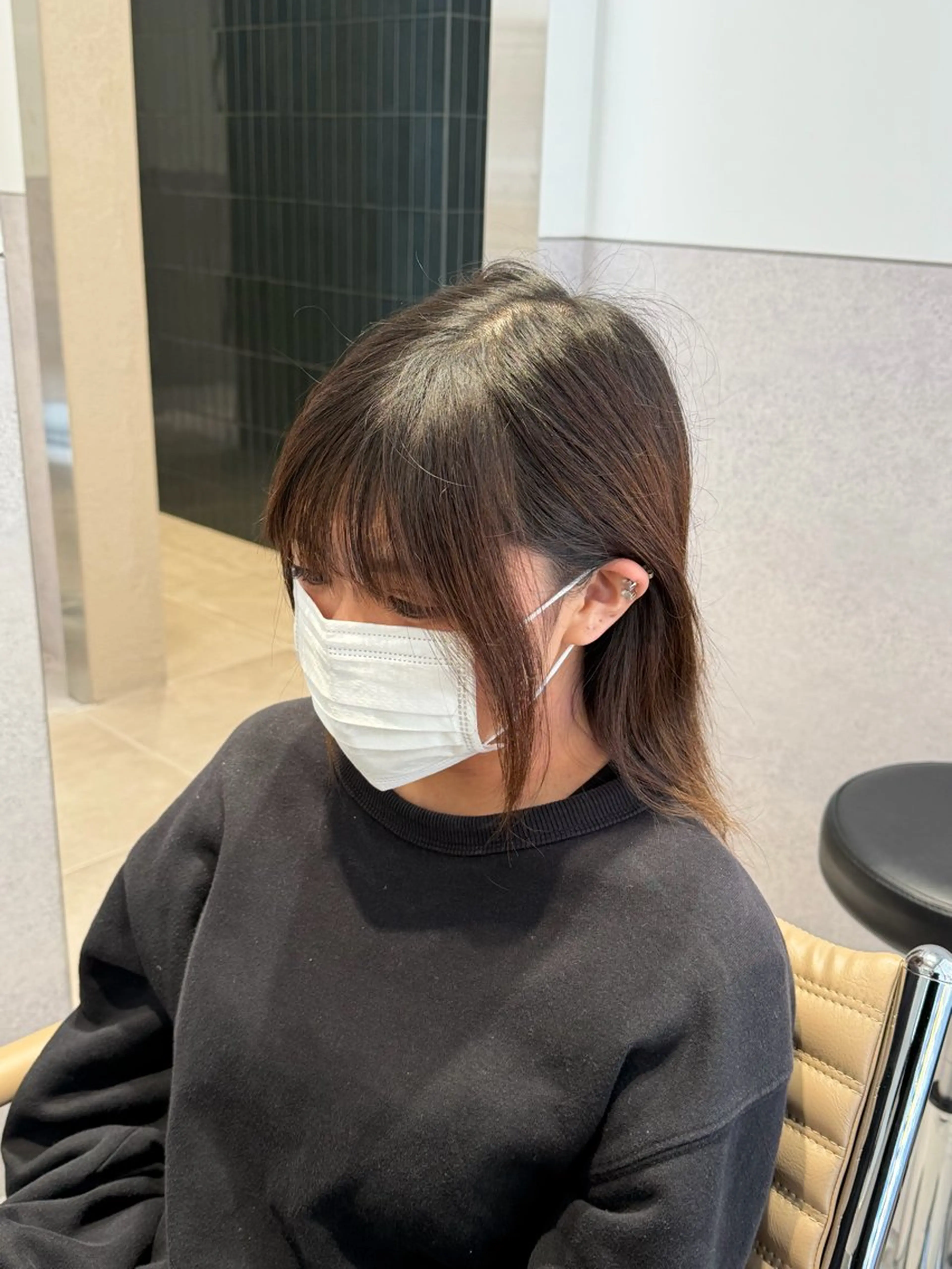 セミロング 映える顔まわり/前髪 特化 💗 ユキマのヘアスタイル