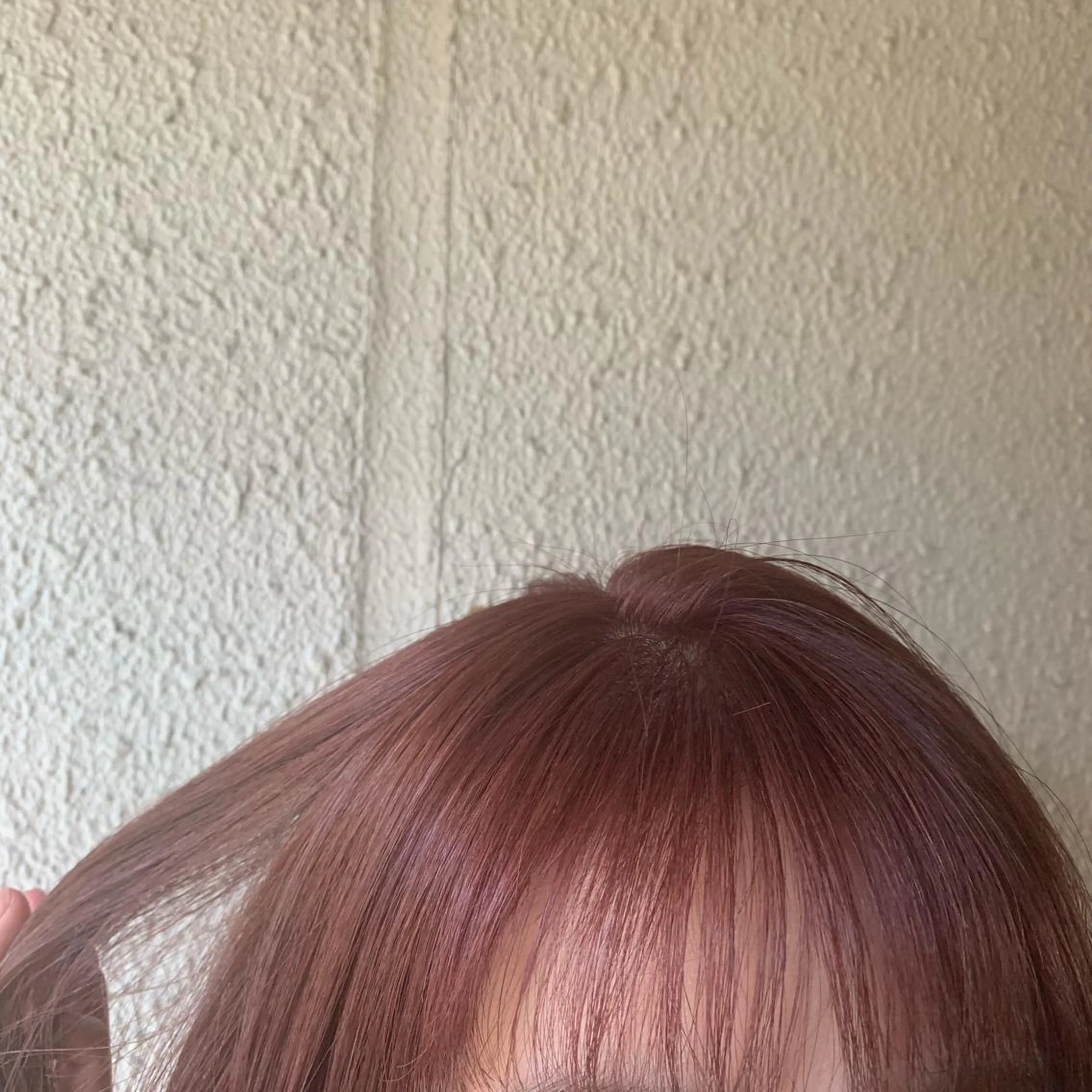 ミディアム カラー ベージュカラー ブリーチ ピンクカラー ピンクベージュ chouette/ 根本優希のヘアスタイル