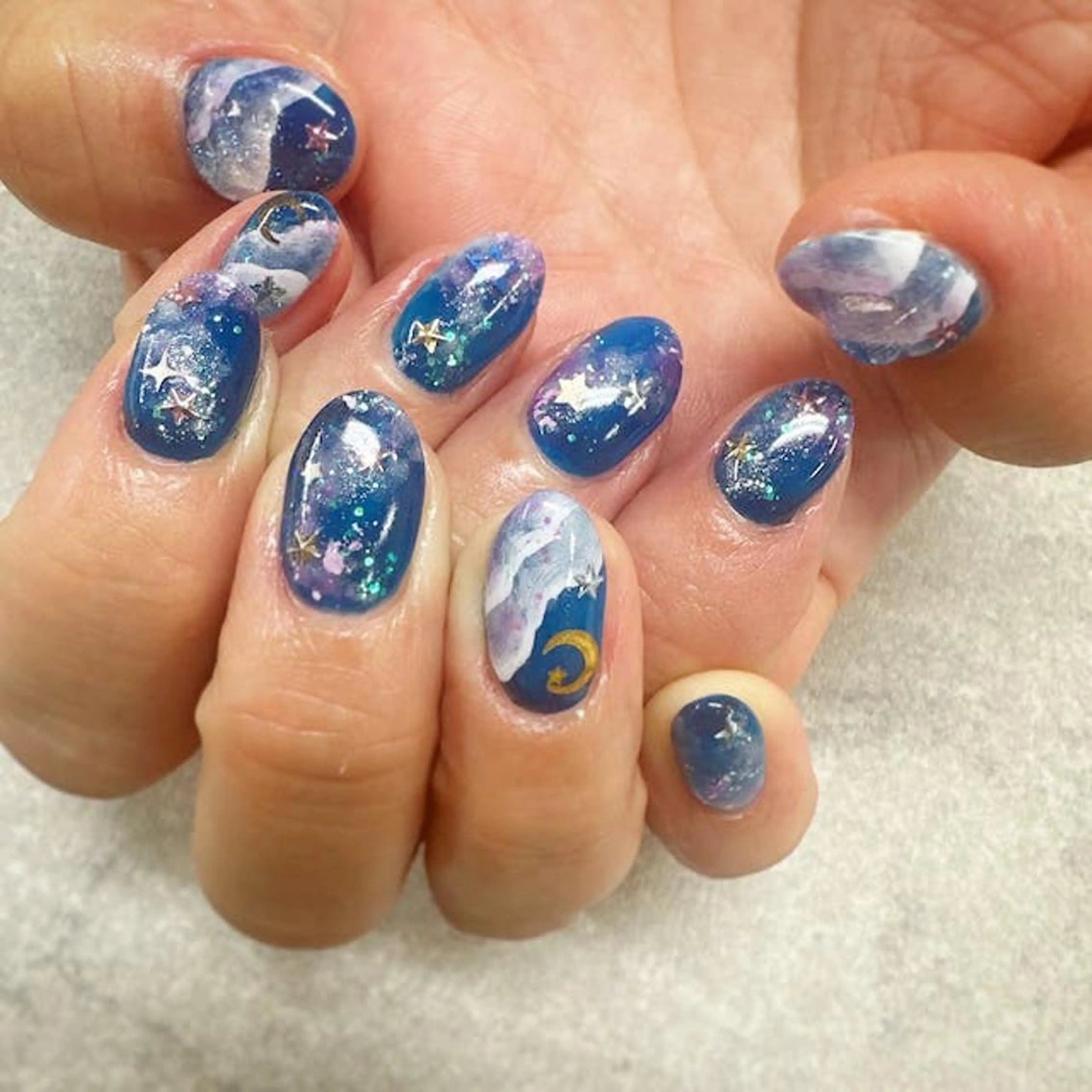 ネイル フットネイル フレンチネイル ジェルネイル ガラスフレンチ グラデーション ハンドネイル ハンドケア FASTNAIL PLUS 新宿店のネイルデザイン