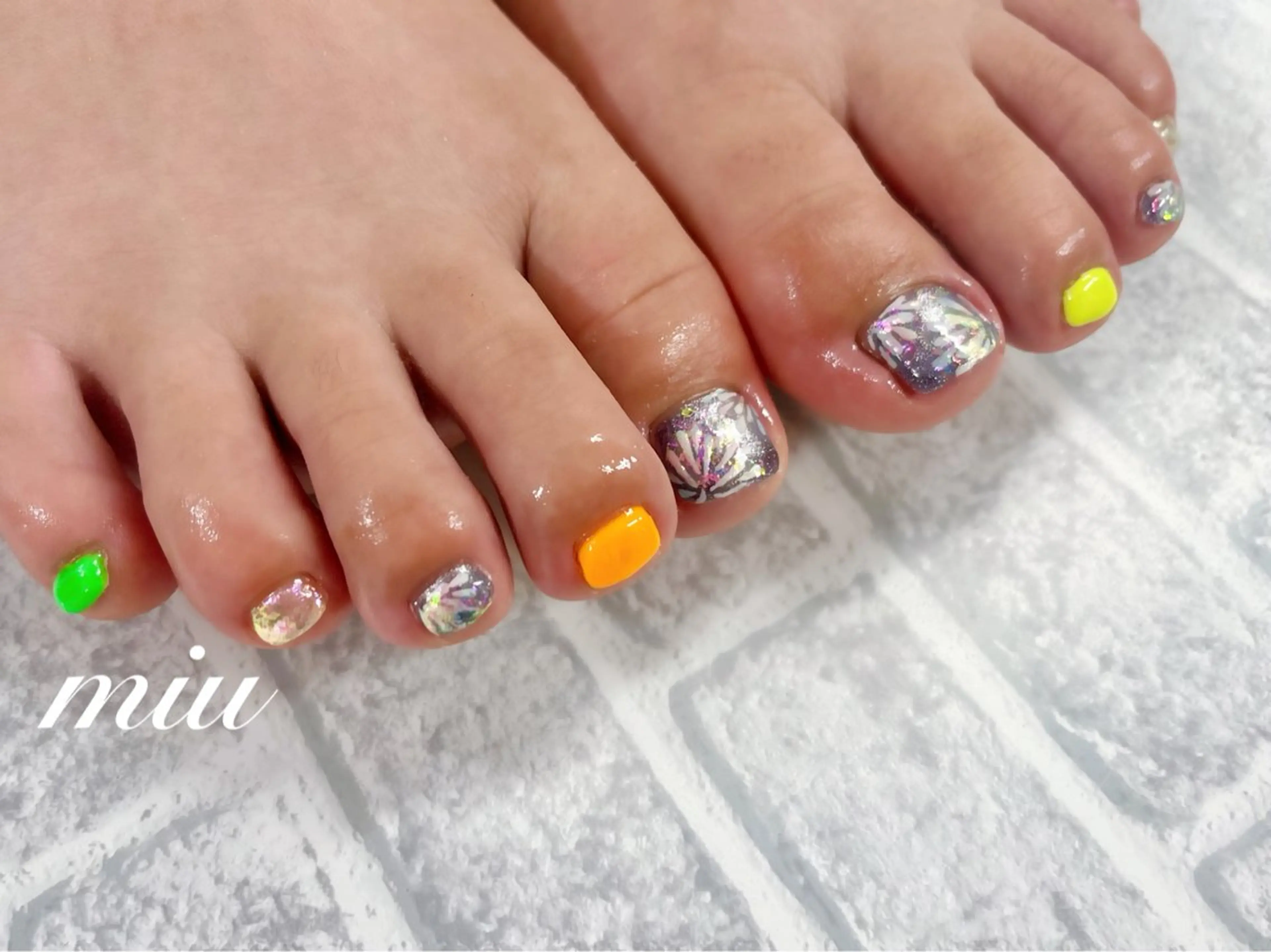 ネイル フットネイル miu nail 🐾mihoのネイルデザイン