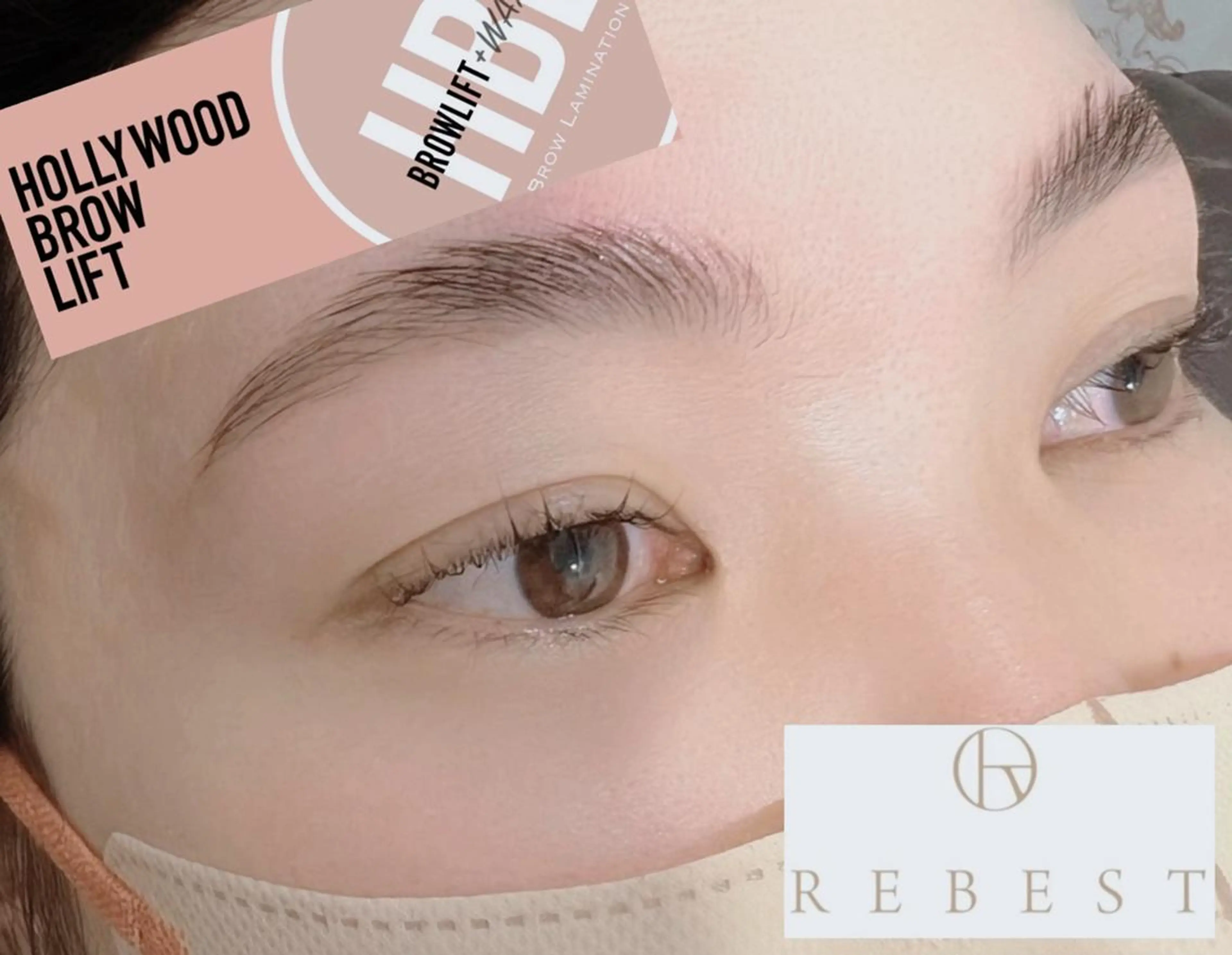 アイブロウ ハリウッドブロウリフト 👁️京橋eye REBESTのマツエク・マツパデザイン