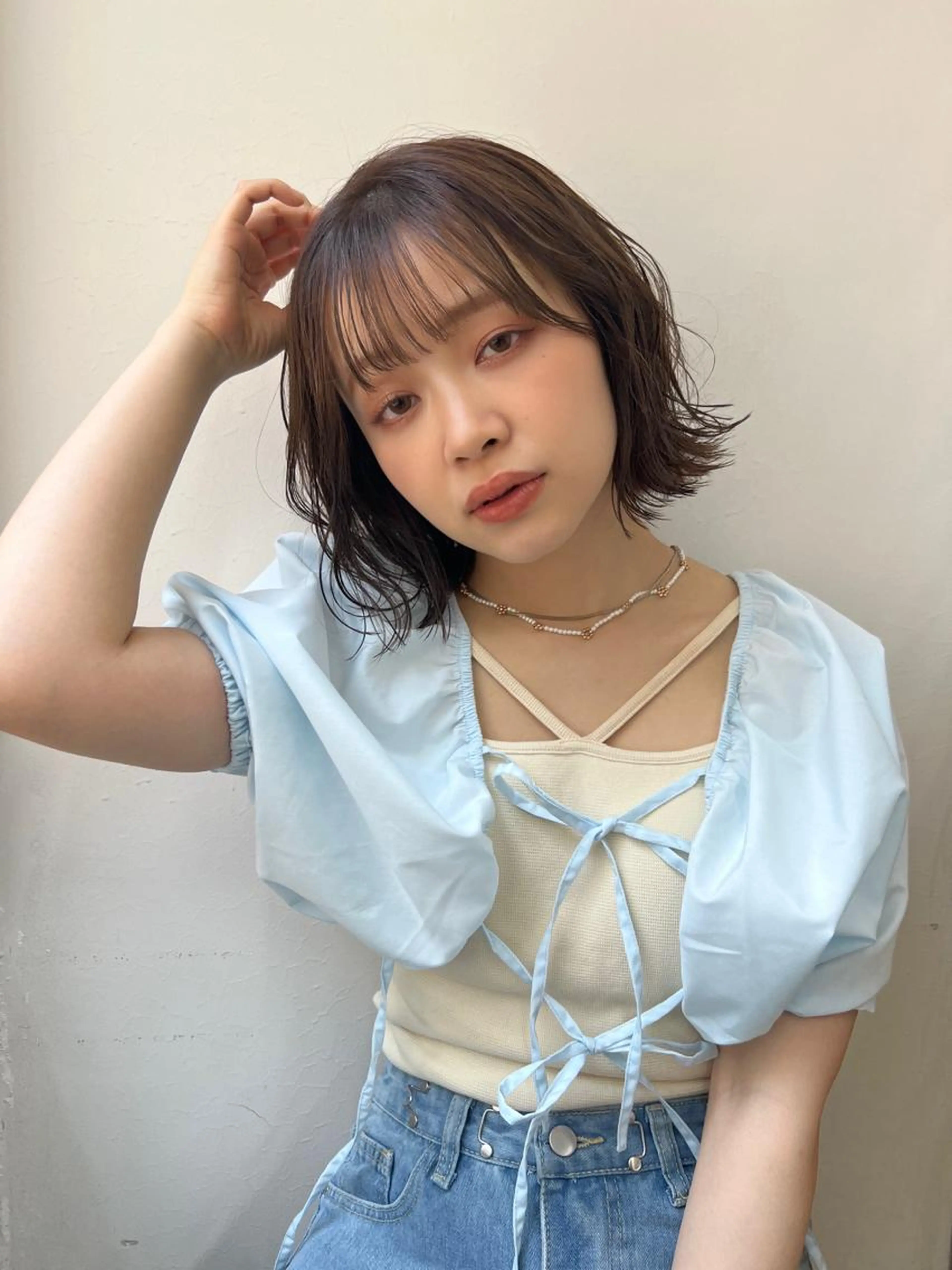 🌷ダブルカラー(ブリーチなし)＋《潤い》トリートメントの写真