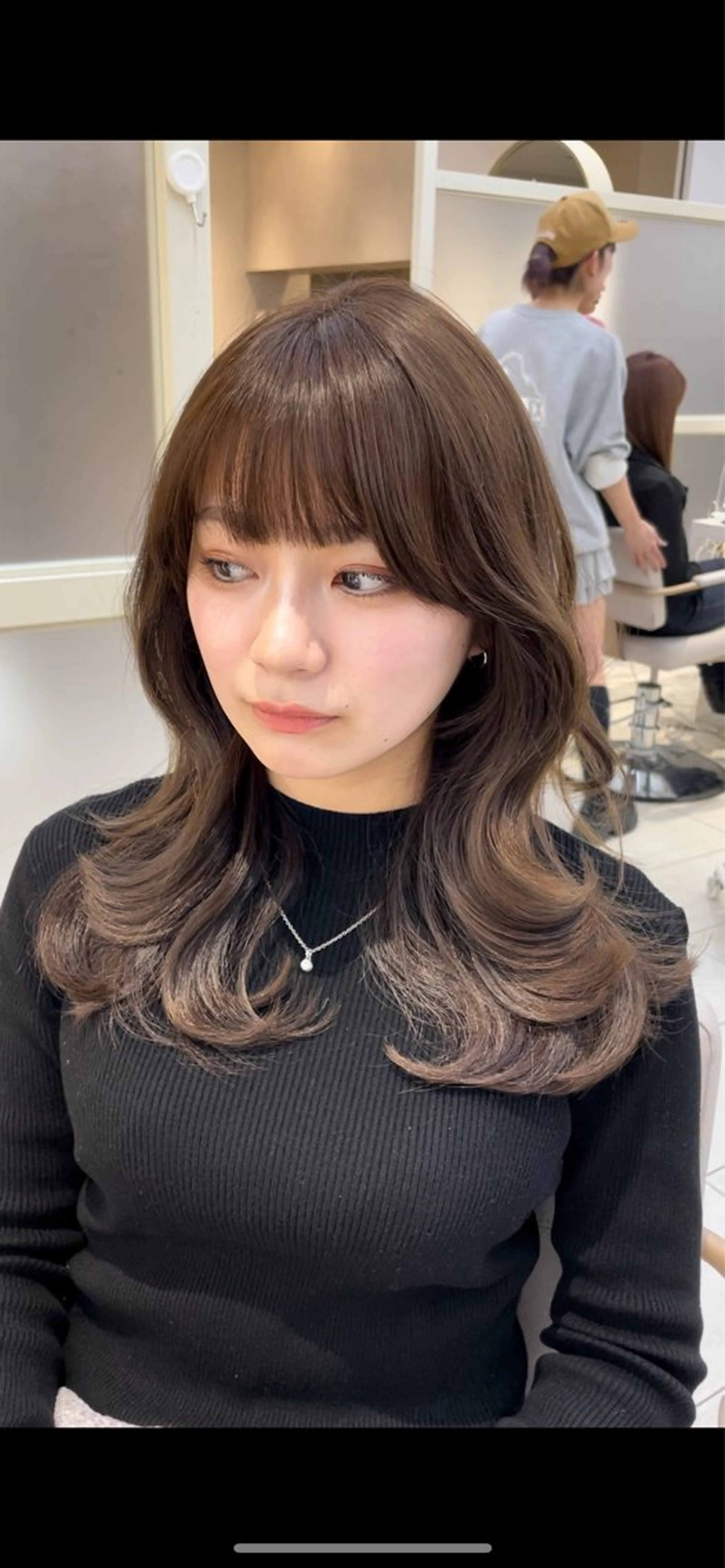 ミディアム レイヤー/顔周り /韓国ヘア/TAKUのヘアスタイル