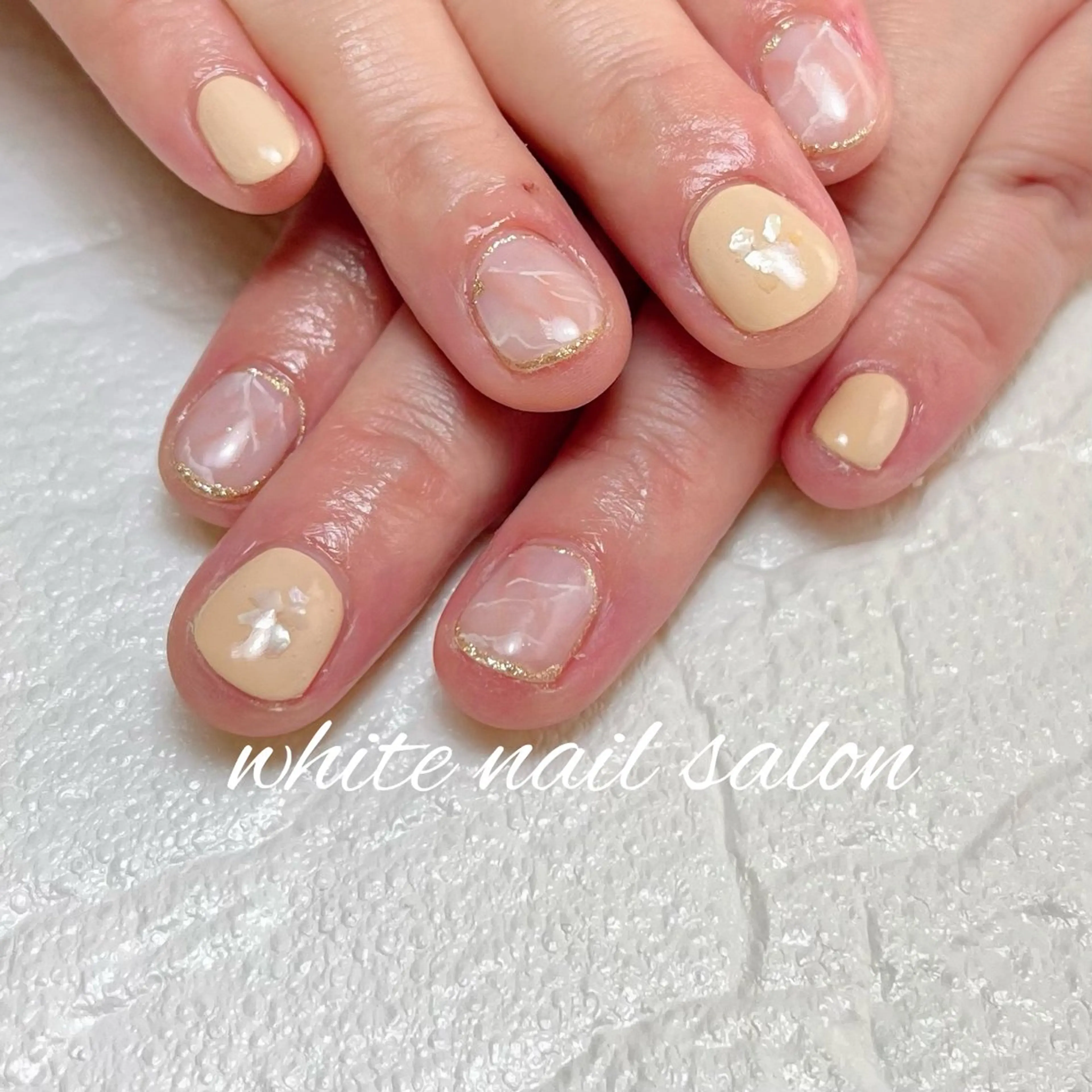 ネイル ラメ(グリッター) ハンドネイル white nail salonのネイルデザイン