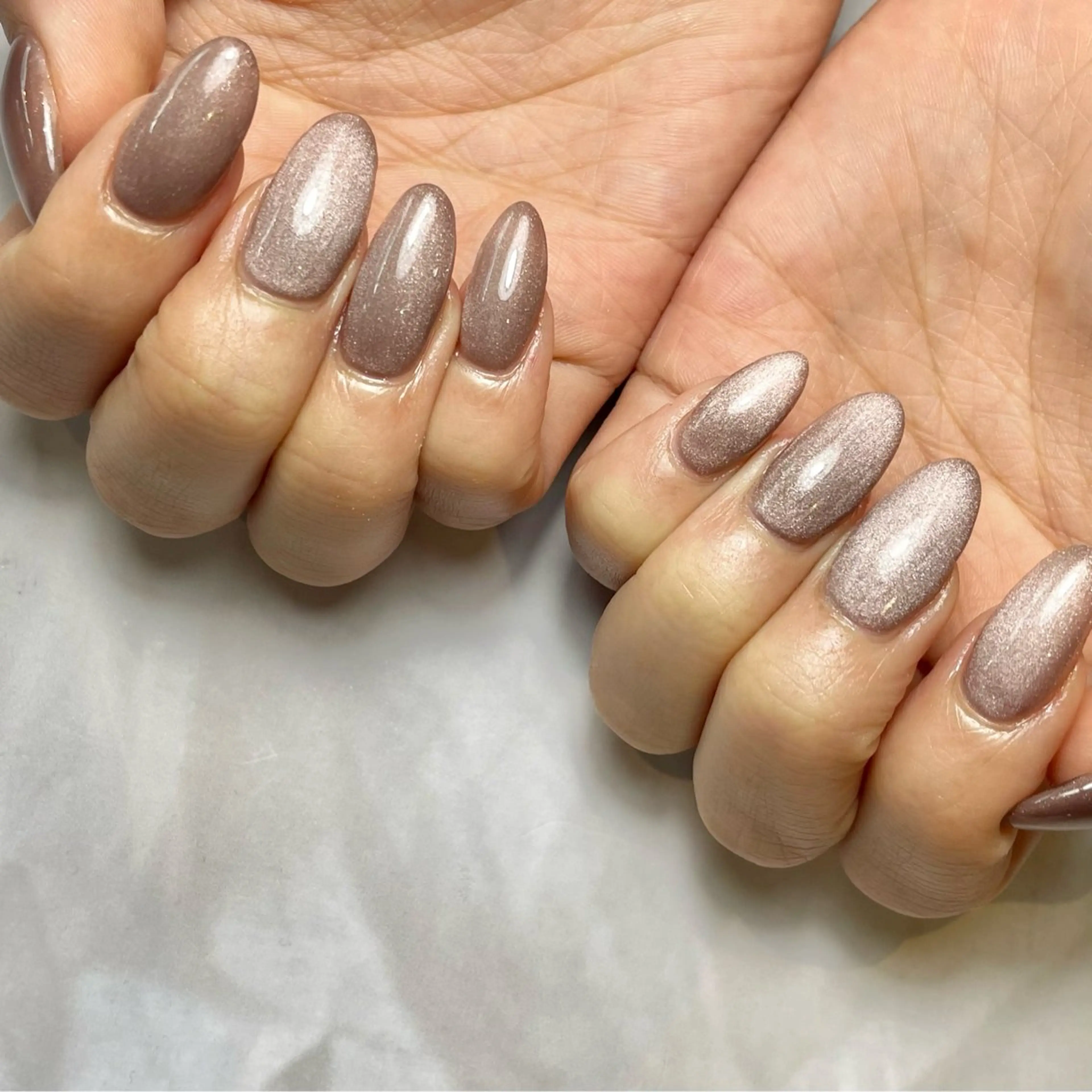 ネイル マグネットネイル マグネットワンカラー ワンカラーネイル スカルプネイル ハンドネイル Reflection marikoのネイルデザイン