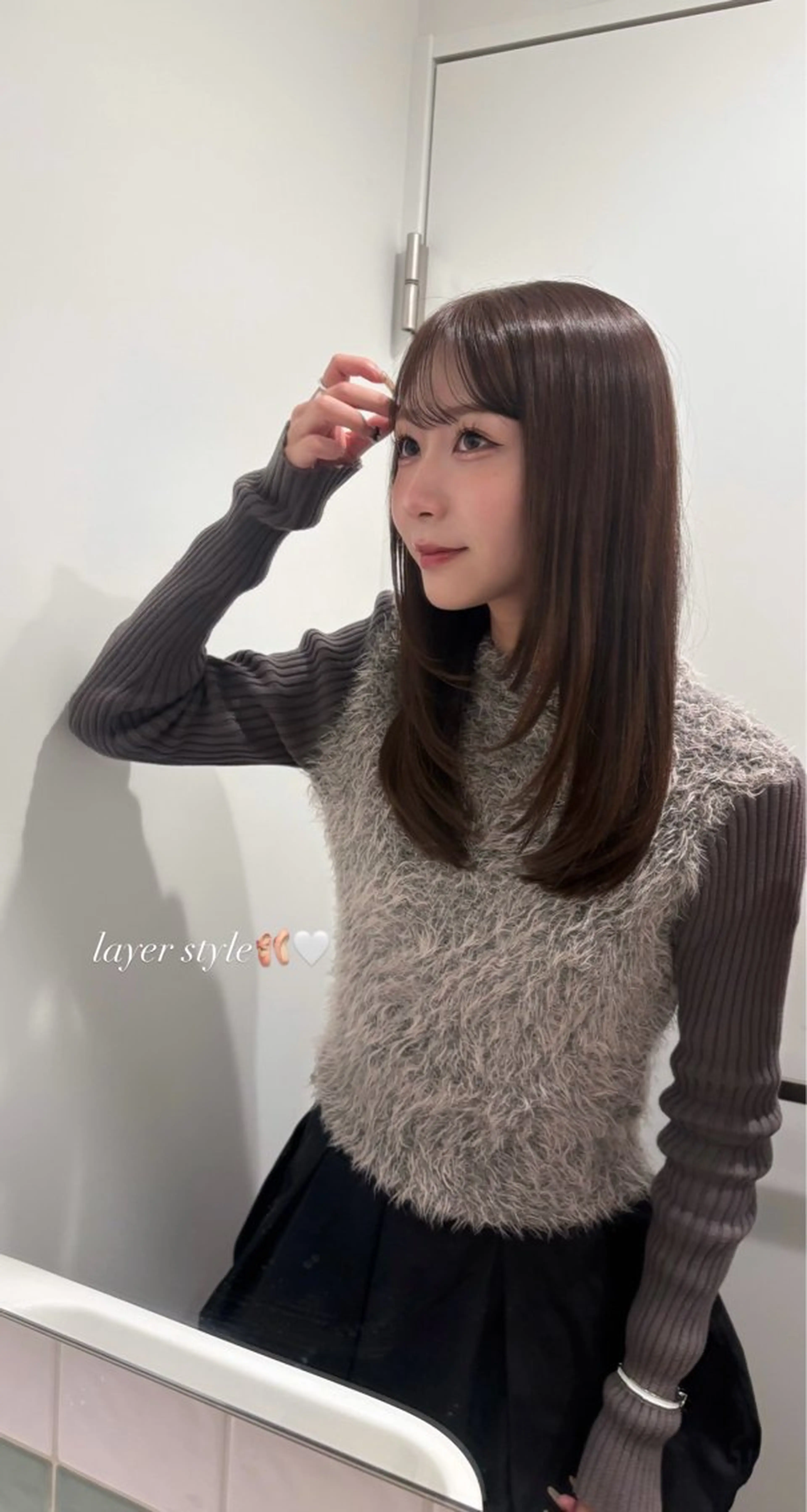 ロング カット ヘアカラー トリートメント Laff所属・新宿/ボブ/レイヤー 縮毛矯正/SACHIのヘアスタイル