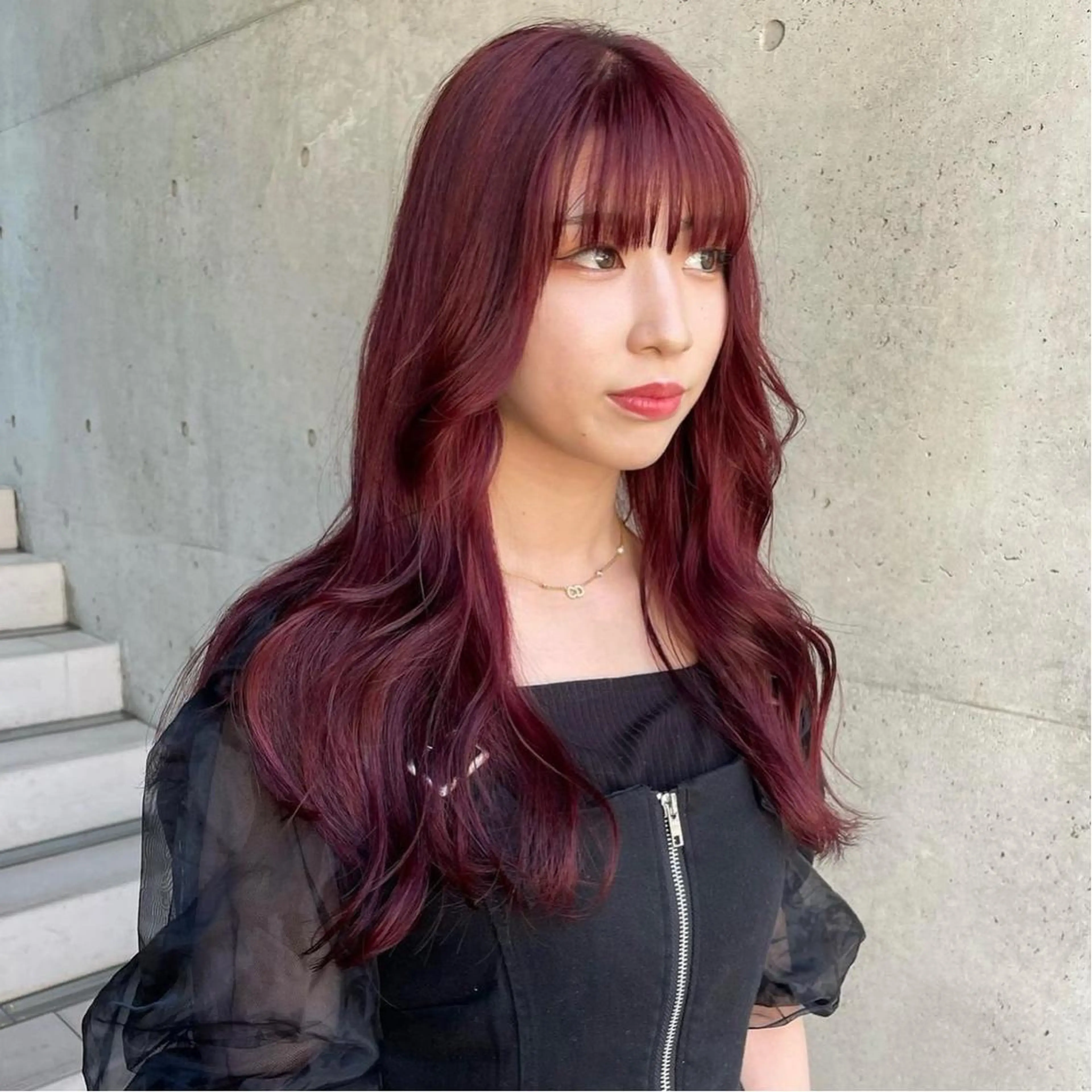 ロング カラー SALOWIN 栄所属・河西 彩香/ブリーチカラーのヘアスタイル