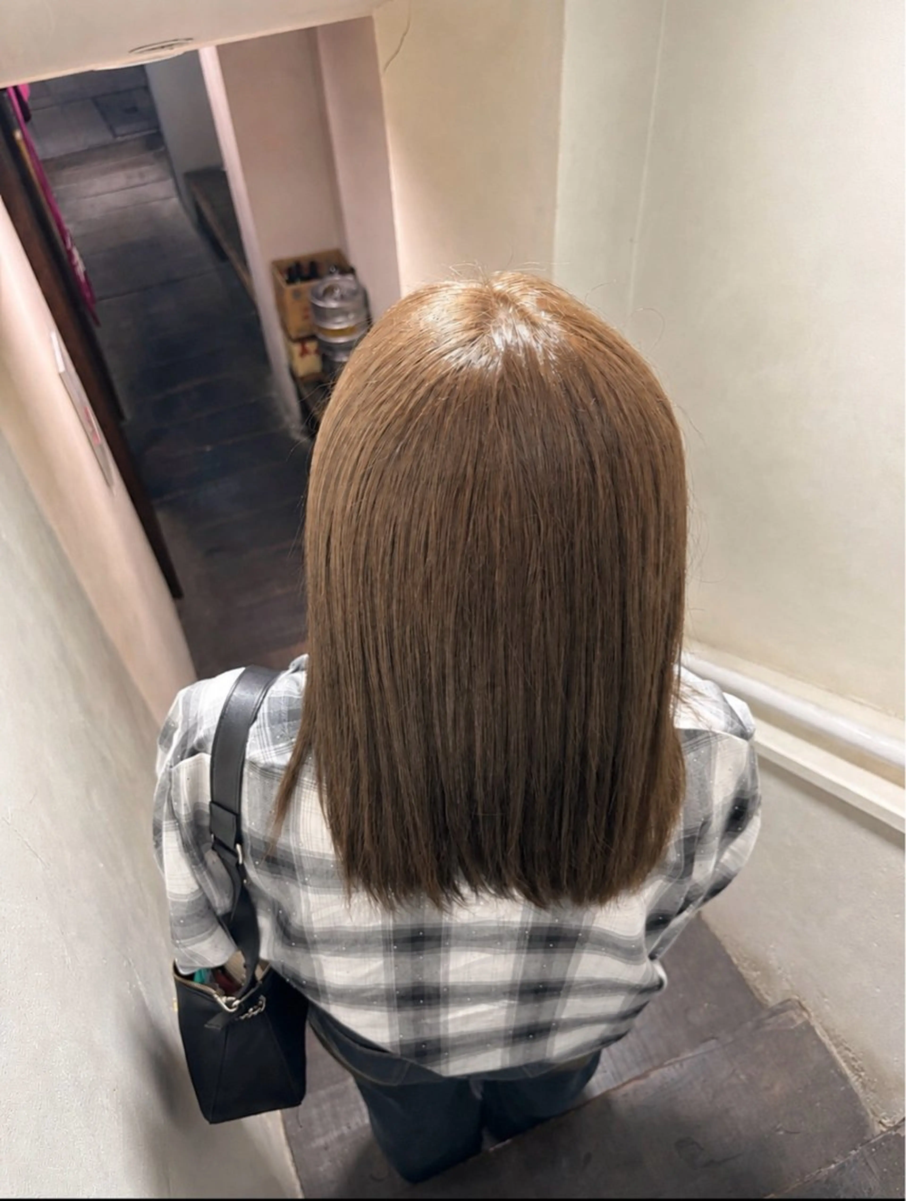 セミロング カラー ブリーチ ブリーチなしカラー ヘアカラー NOA/トレンドヘア ブリーチなし艶カラーのヘアスタイル