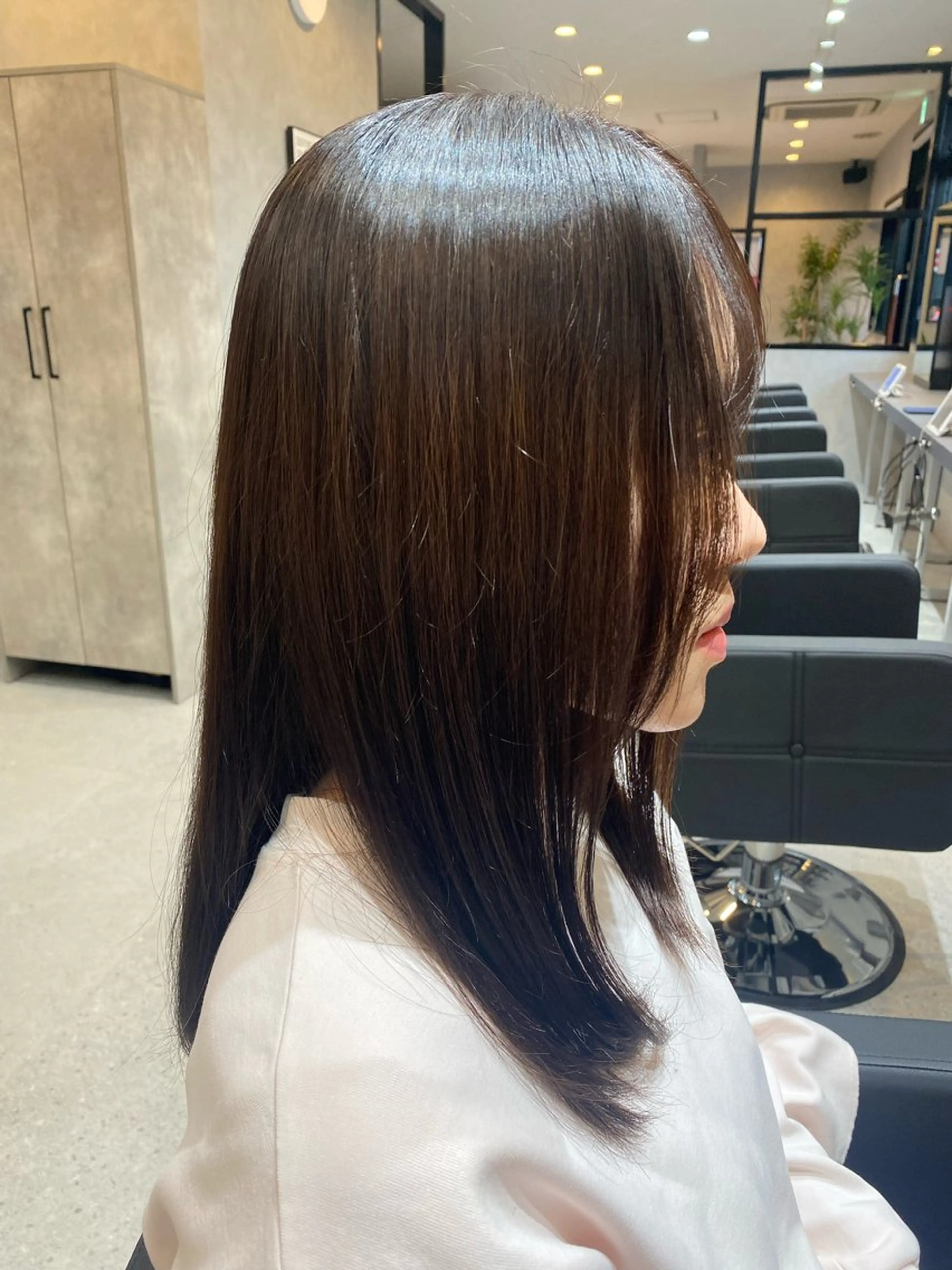 カラー ブラウンカラー 透明感カラー ラベンダーカラー 大林　恵理 【Agu 屋島】のヘアスタイル