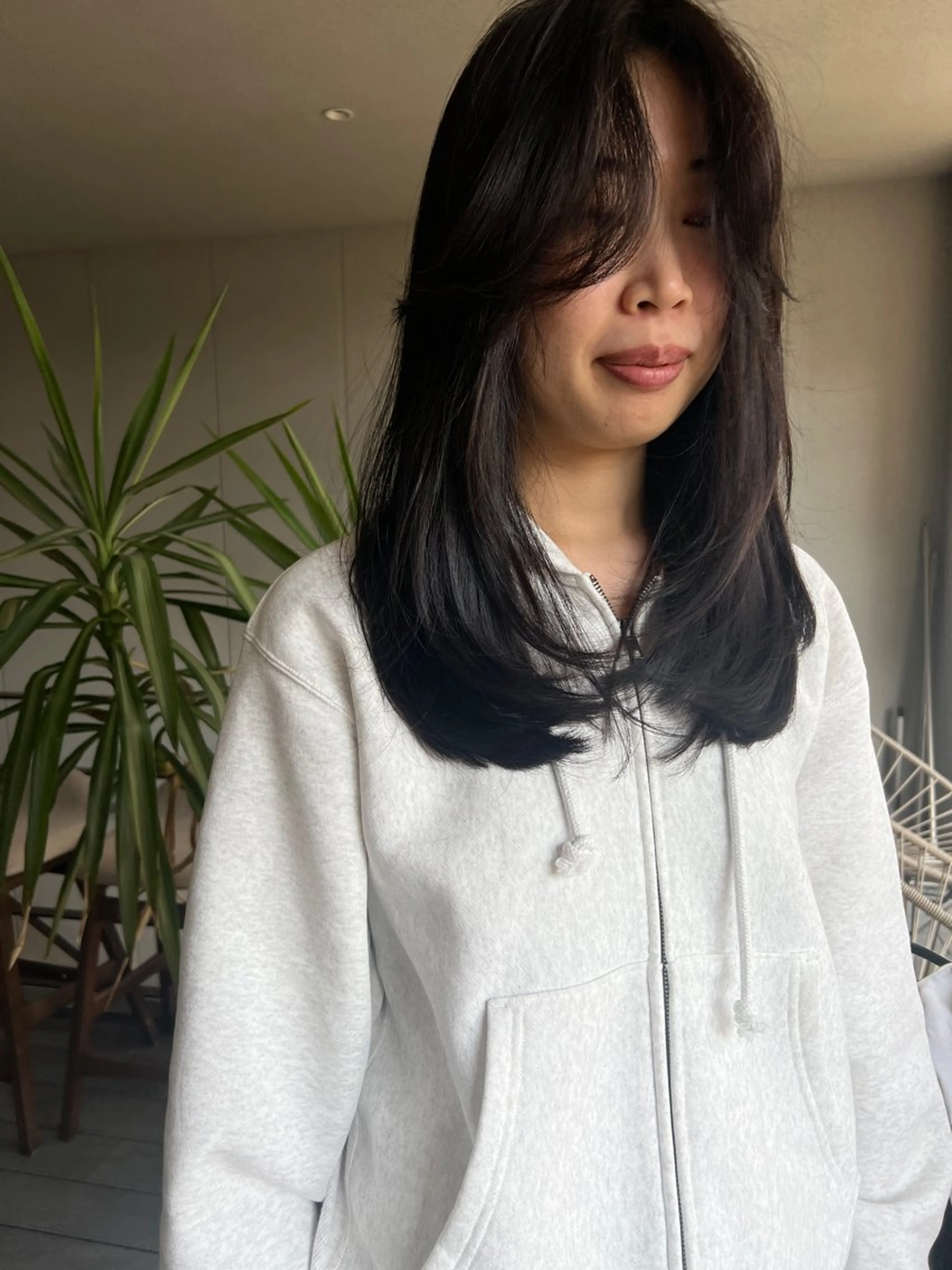 ロング 海外風カーテンバング Mao広尾美容室のヘアスタイル