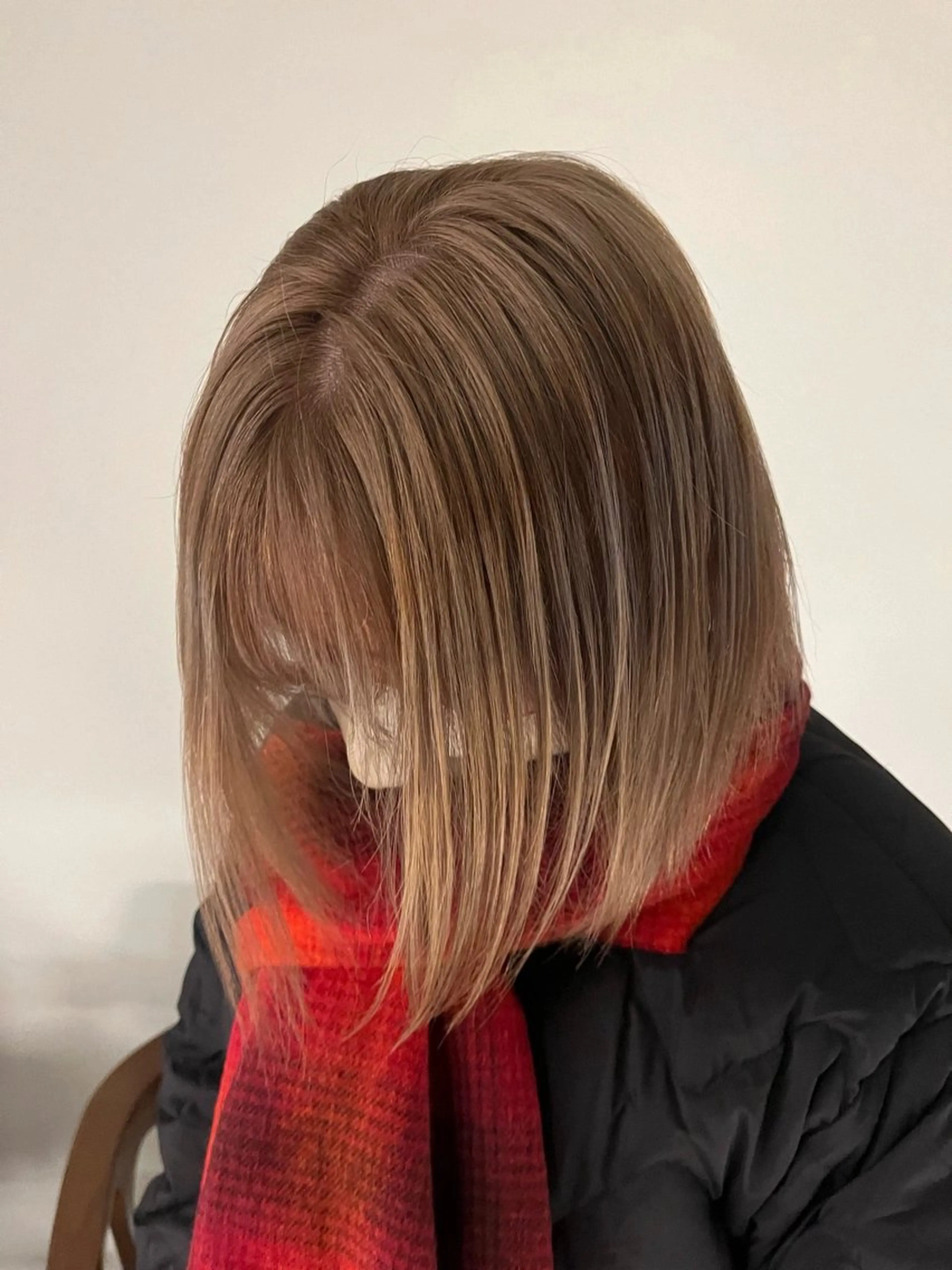 ミディアム カット ヘアカラー トリートメント 透明感カラー/似合わ せカット/大島実加永のヘアスタイル