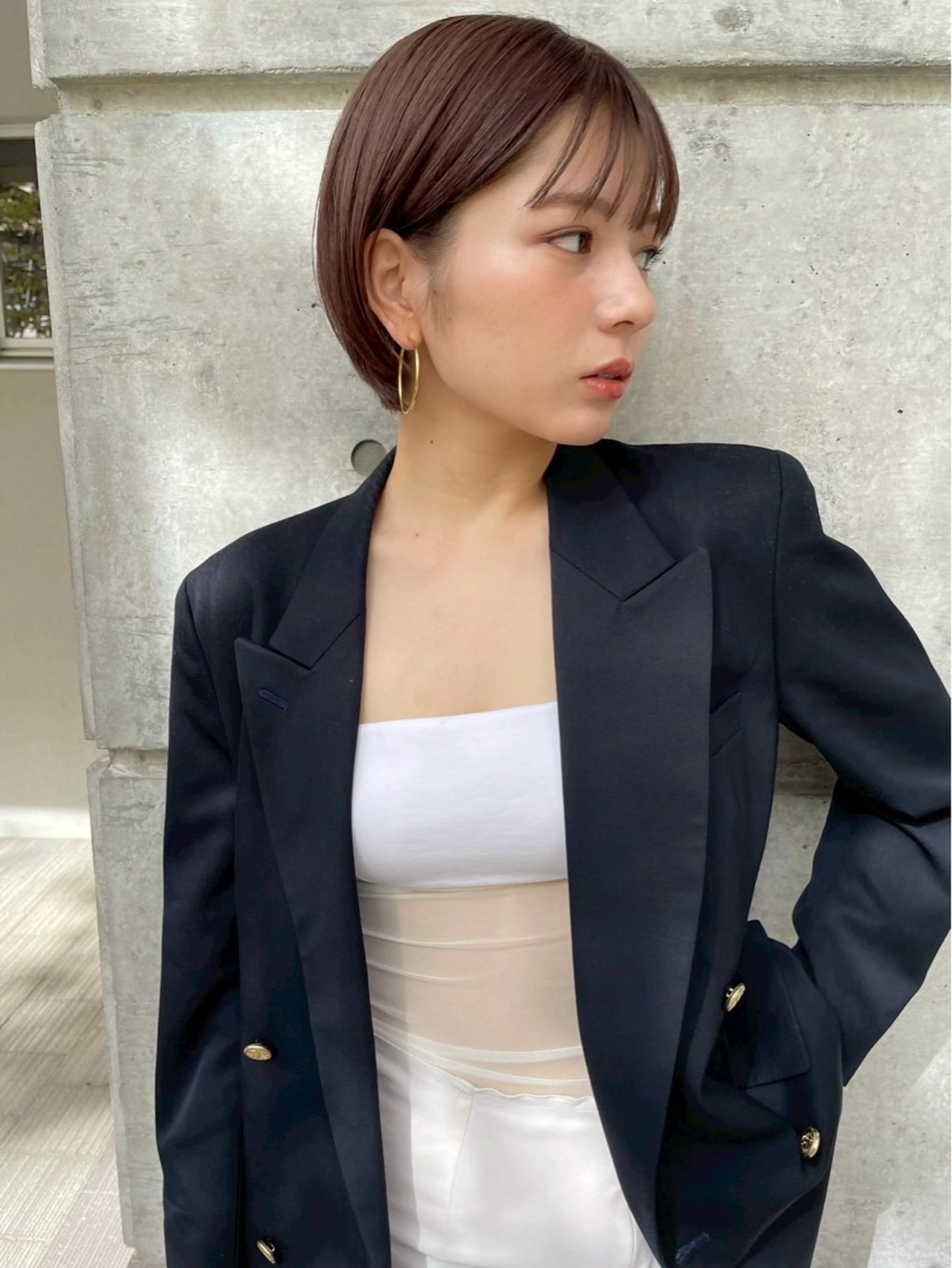 カラー miku/天神 艶カラーのヘアスタイル