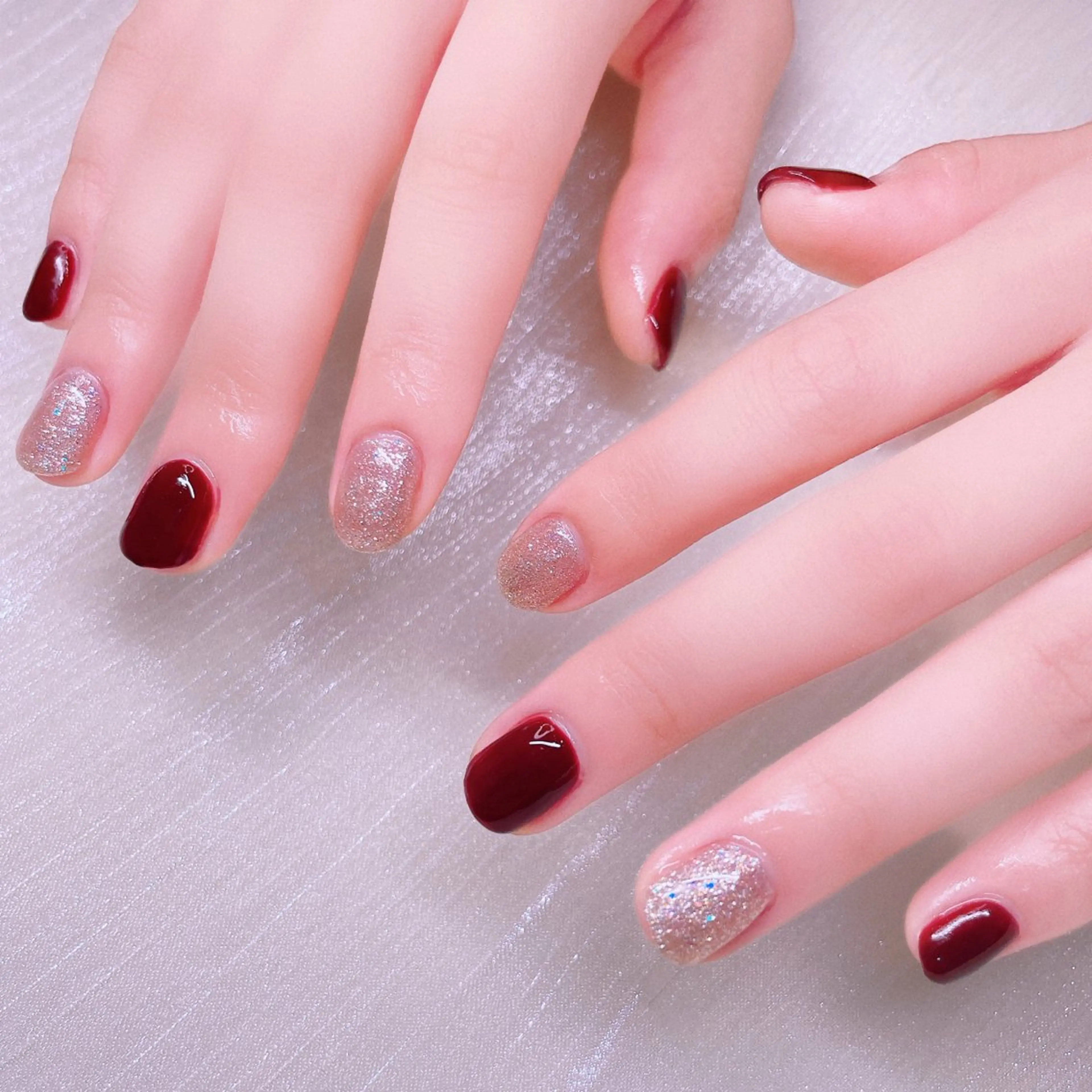 ネイル 長さ出し ハンドネイル Nailist suzuのネイルデザイン