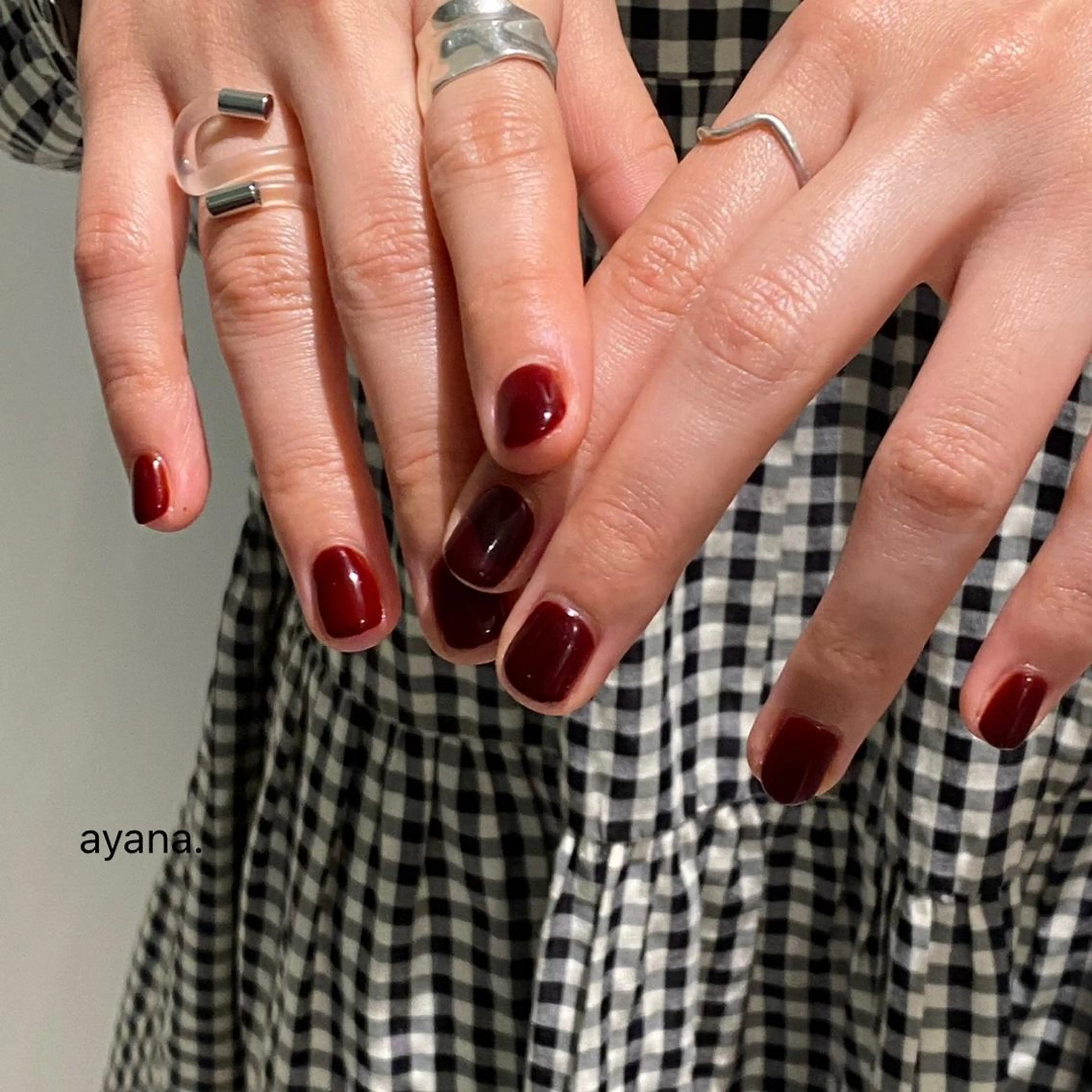 ネイル ブラウン ワンカラーネイル ayana nails所属・nail salon ayanaのネイルデザイン