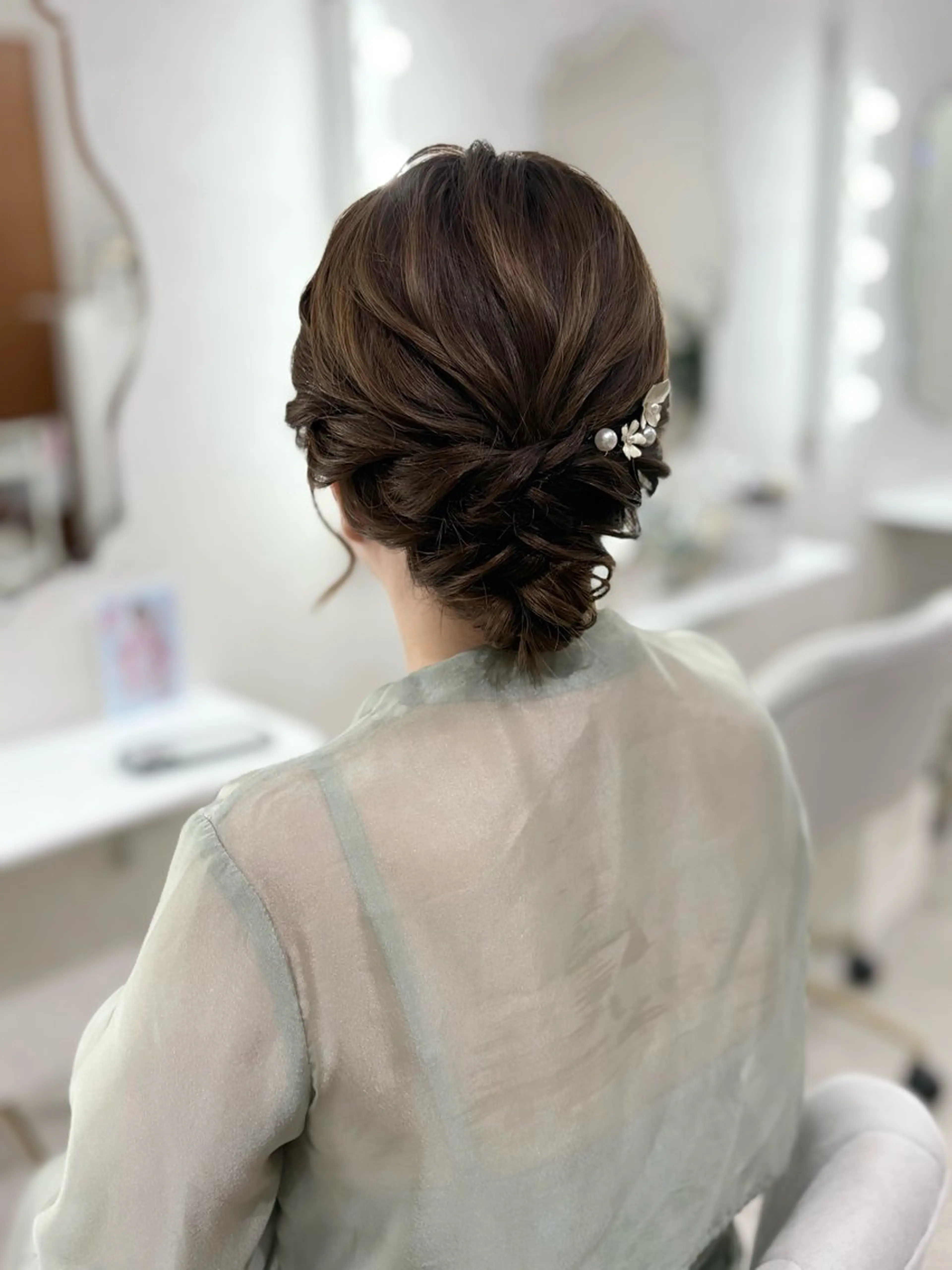 ミディアム ヘアアレンジ ヘアセットサロン /上坪愛美のヘアスタイル